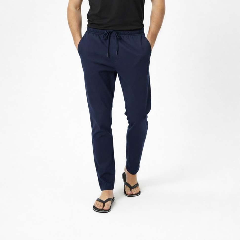 Men'S Solid Straight Fit Lounge Bottoms