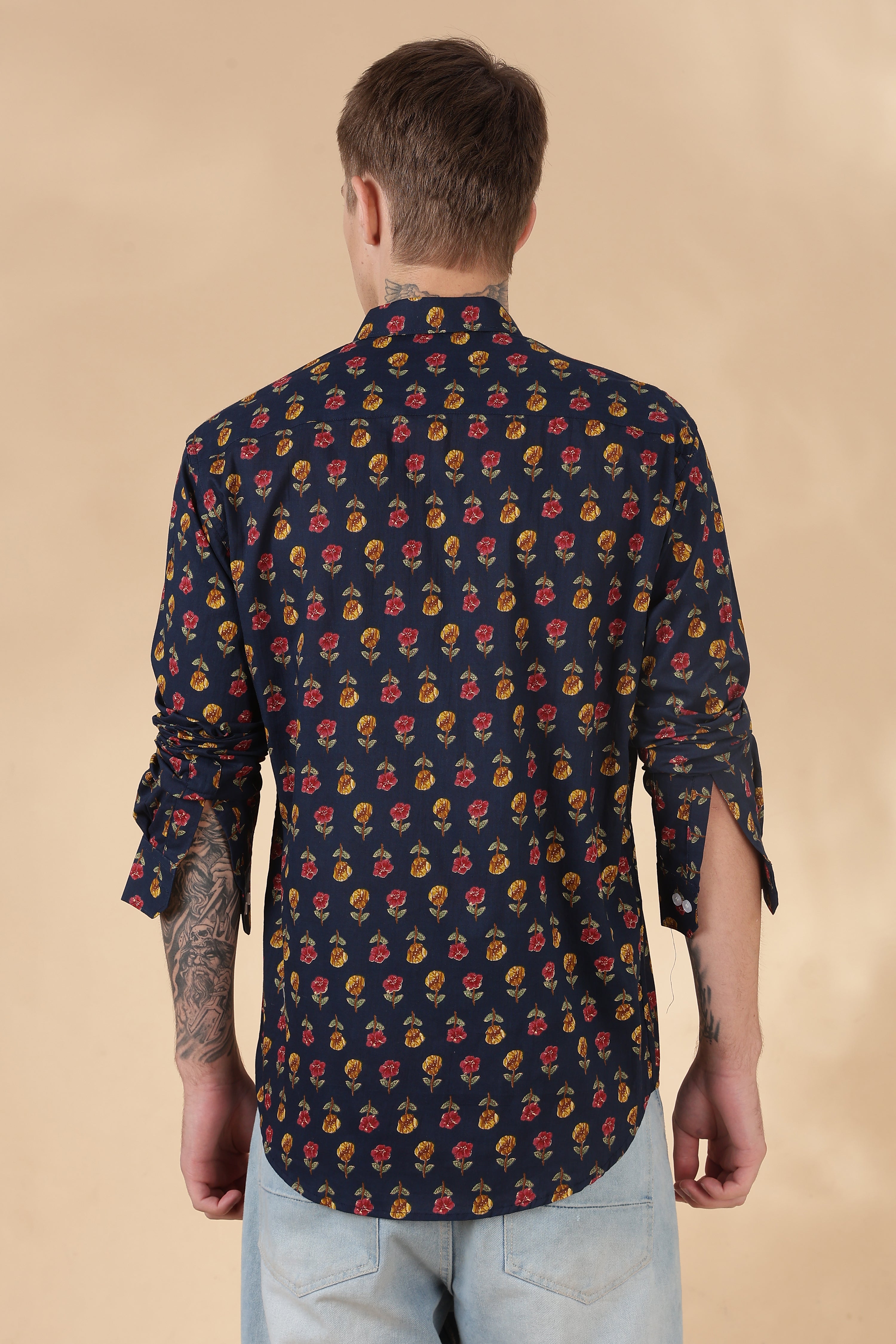 Men’s Full Sleeve Printed Cotton Shirt