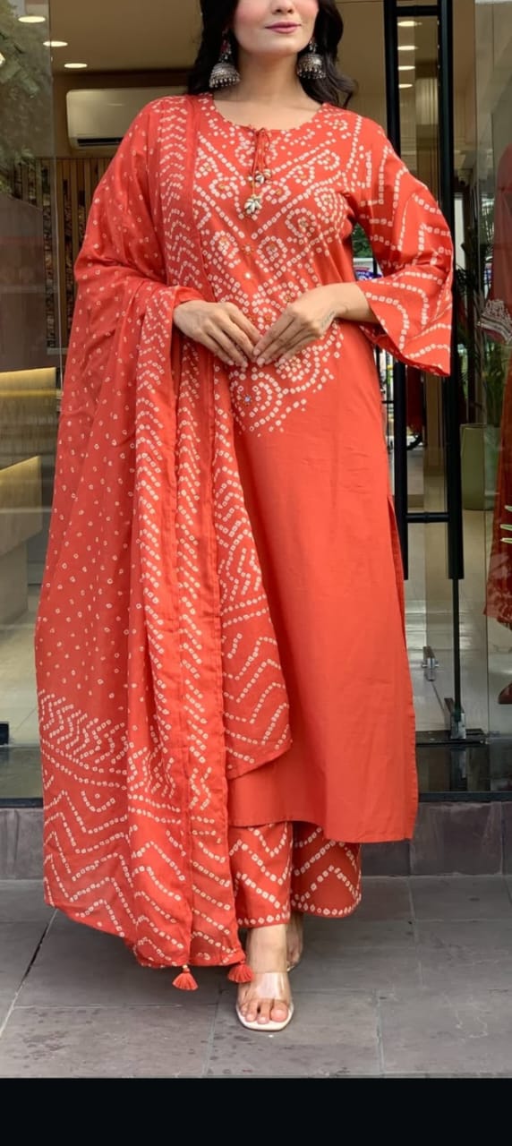 NAMA'S Women Ethnic Kurta Pant Set with Printed Dupatta
