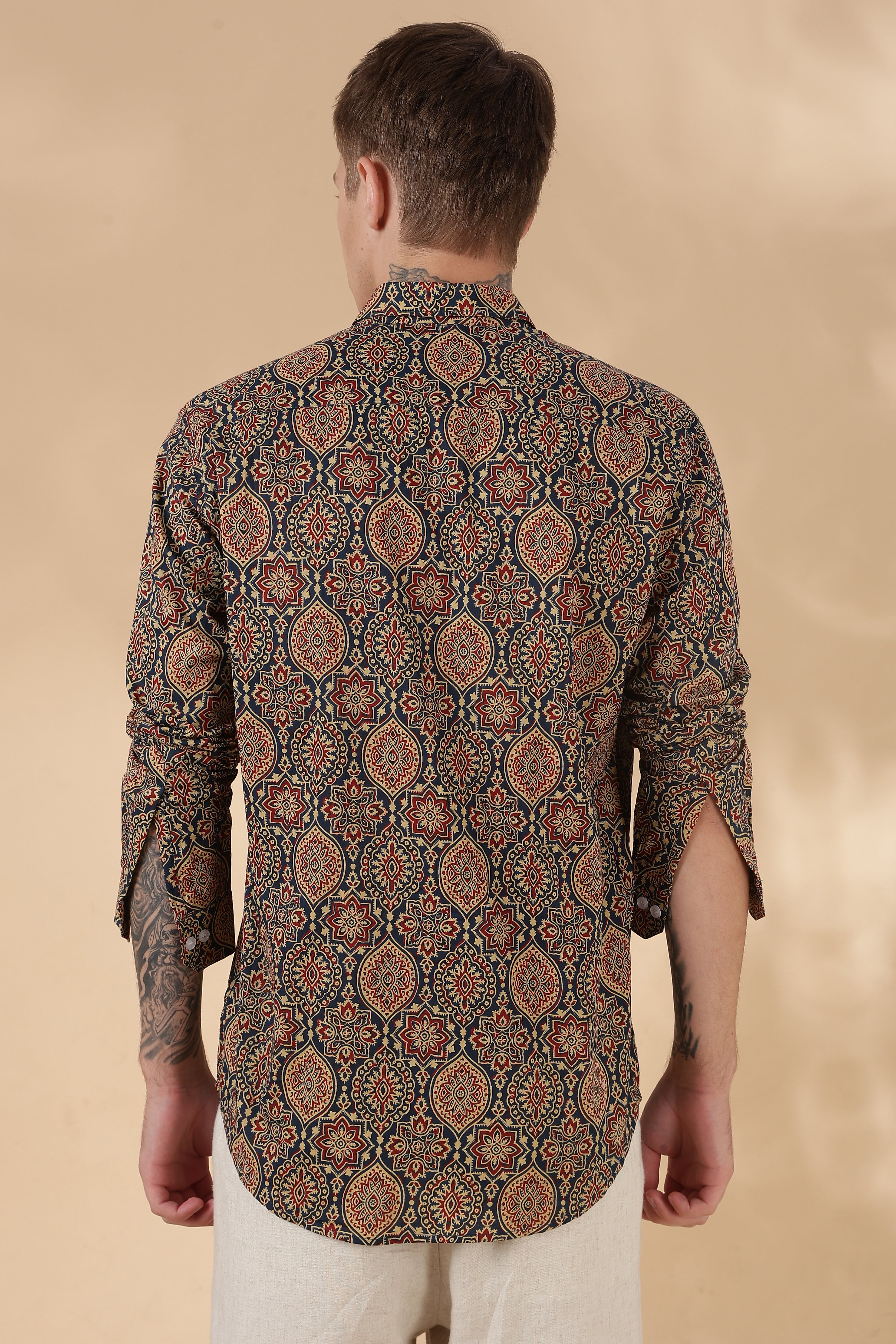 Men’s Full Sleeve Printed Cotton Shirt