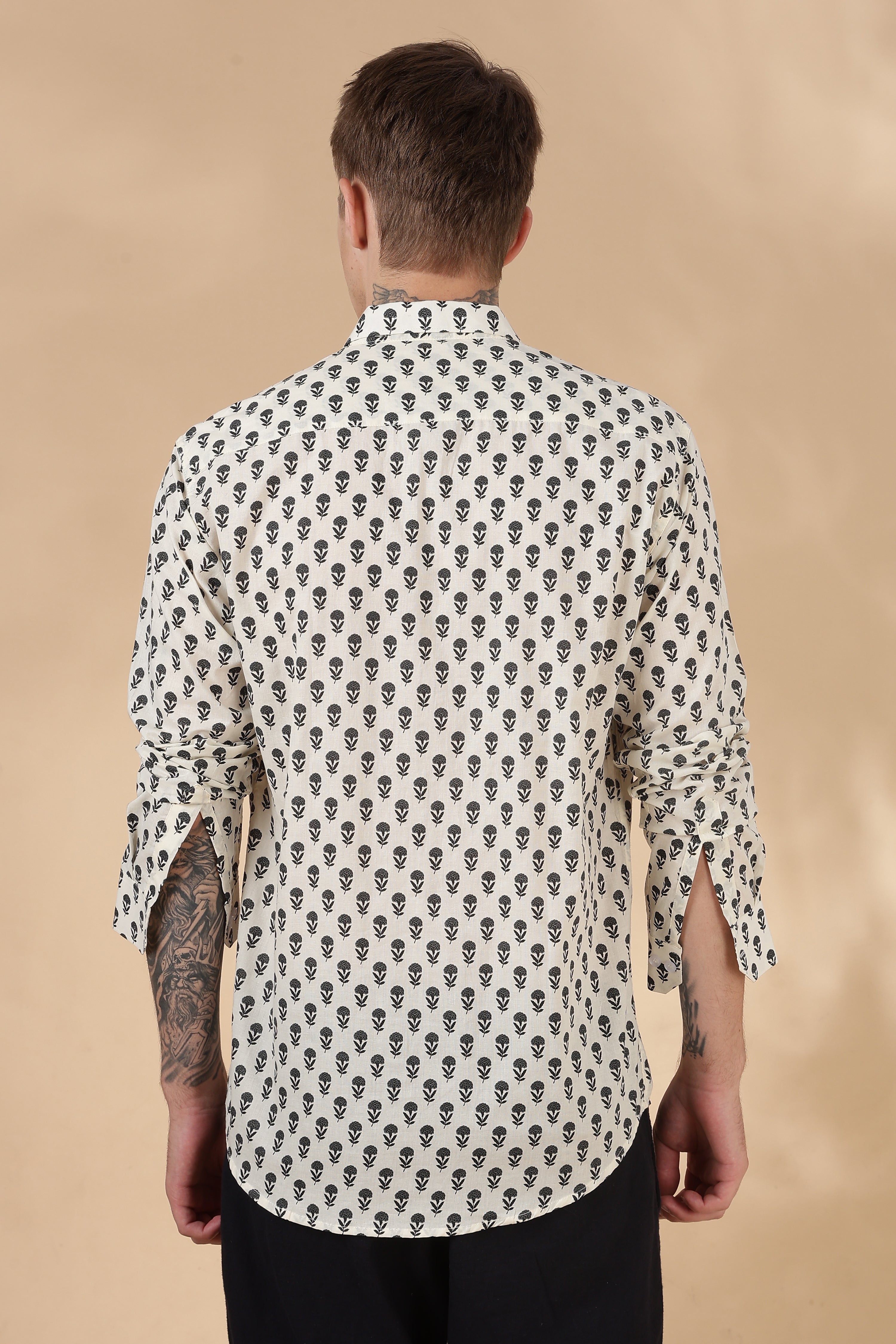 Men’s Full Sleeve Printed Cotton Shirt