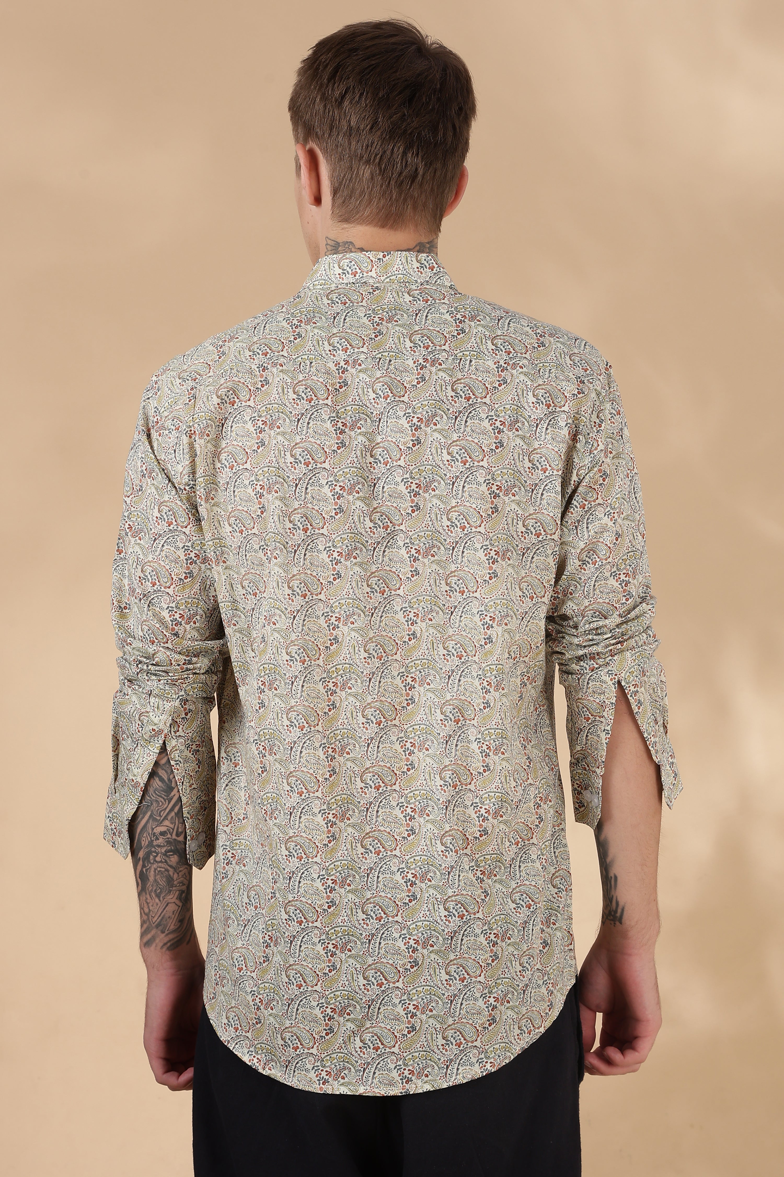 Men’s Full Sleeve Printed Cotton Shirt