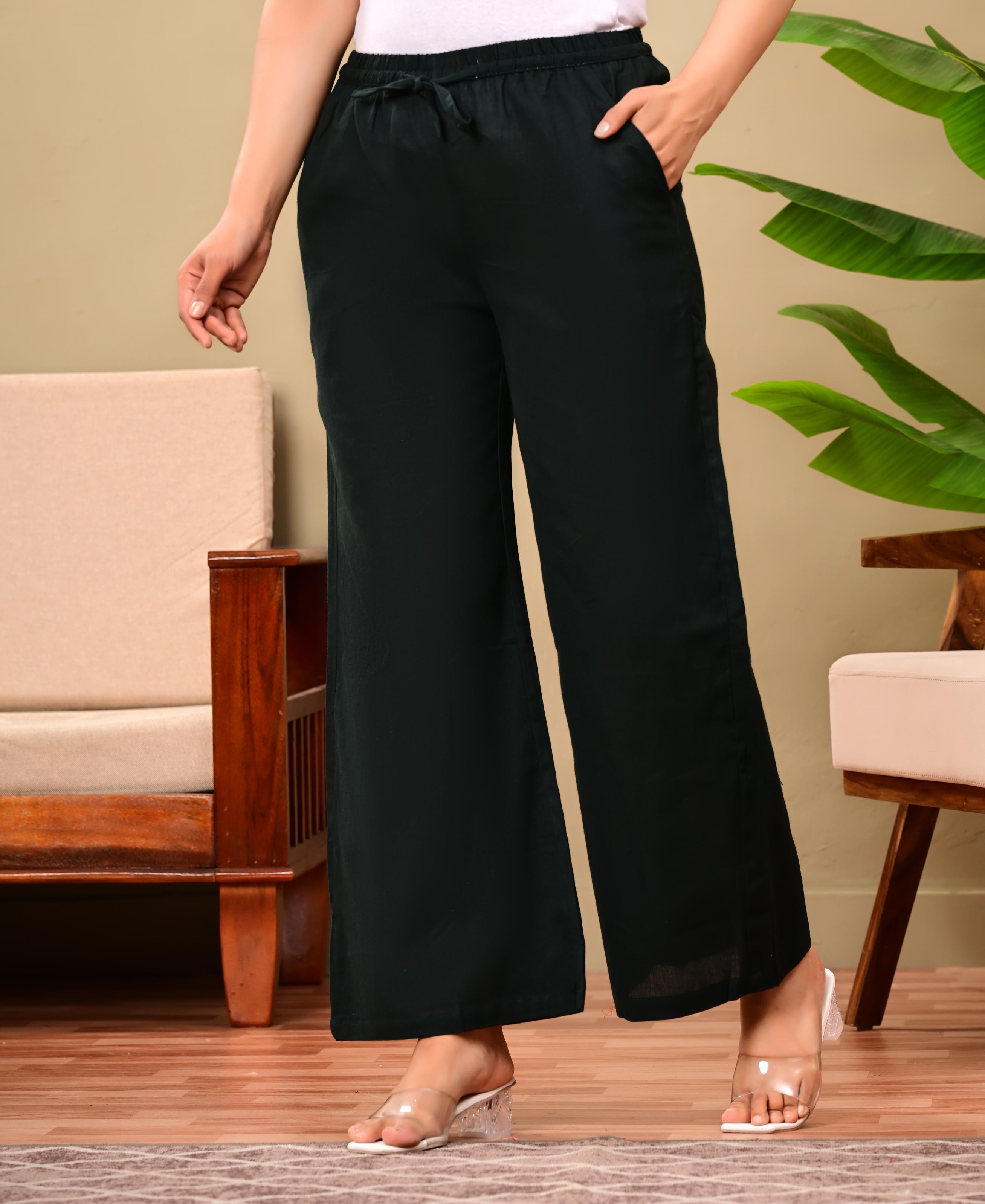Women Relaxed Fit Palazzo Bottoms
