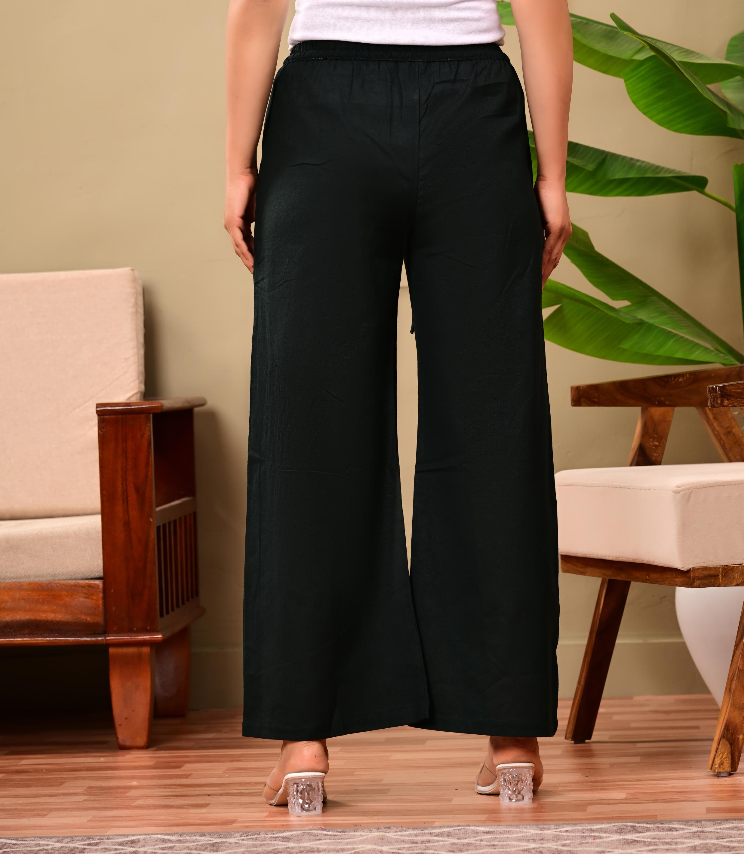 Women Relaxed Fit Palazzo Bottoms