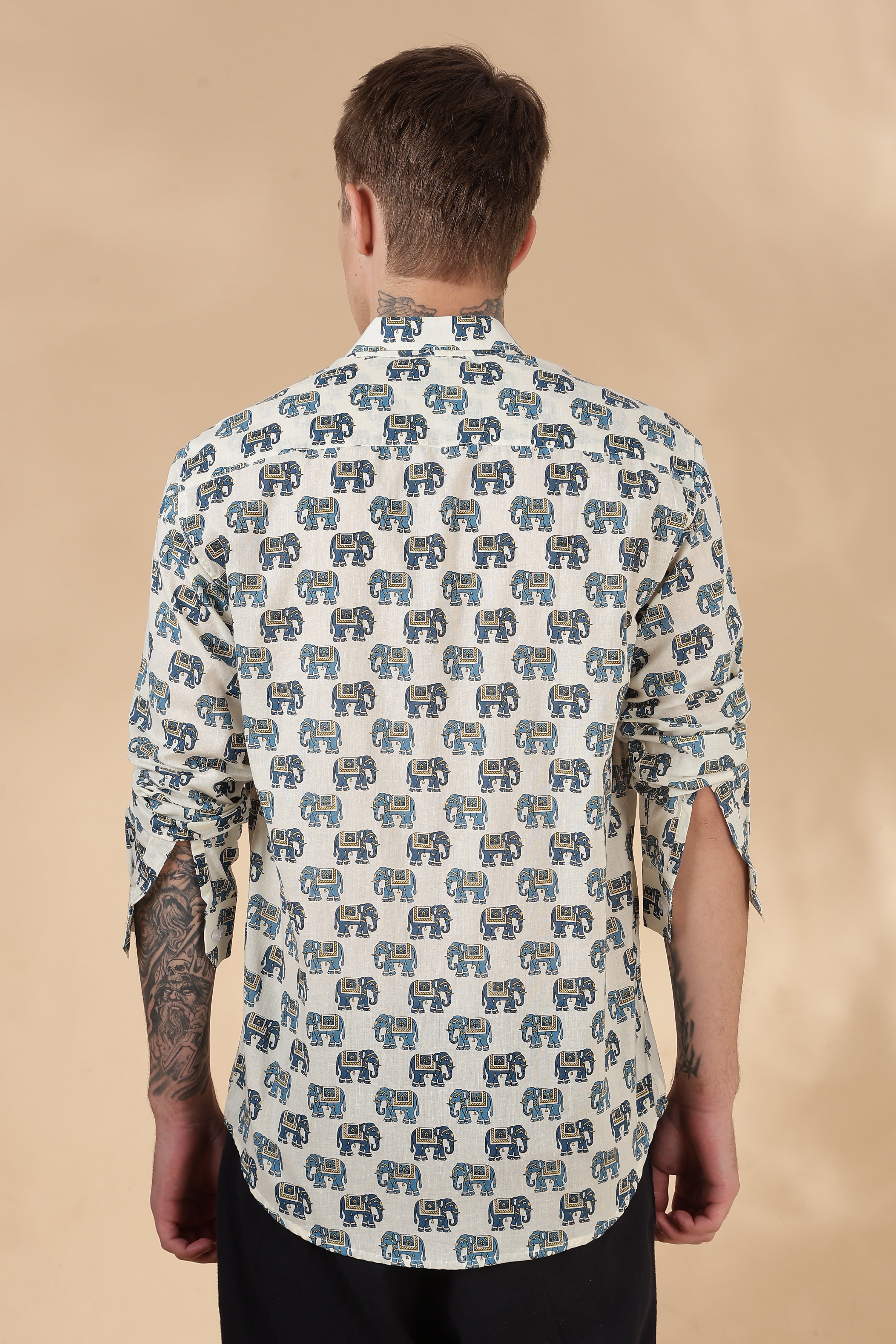 Men’s Full Sleeve Printed Cotton Shirt