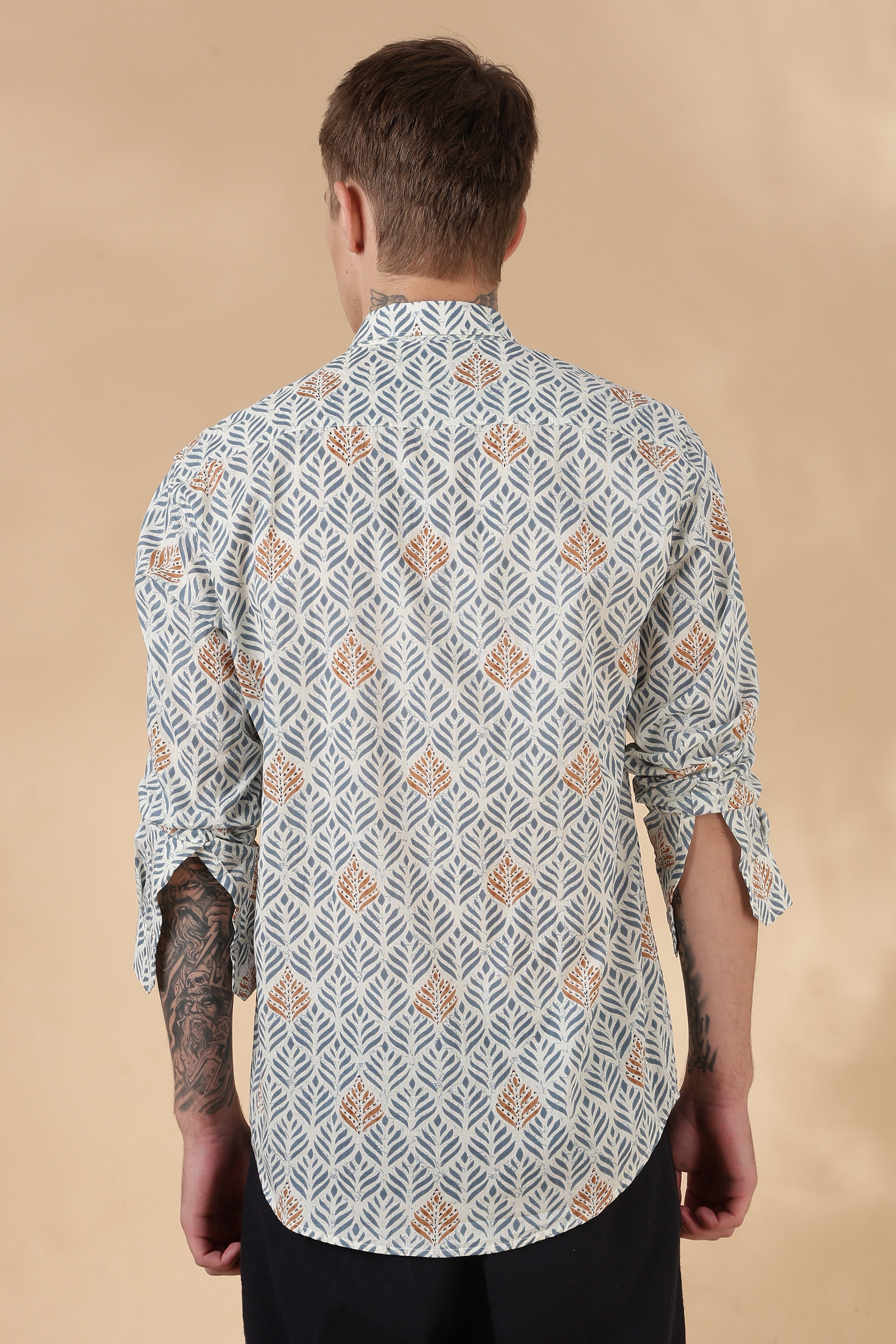 Men’s Full Sleeve Printed Cotton Shirt