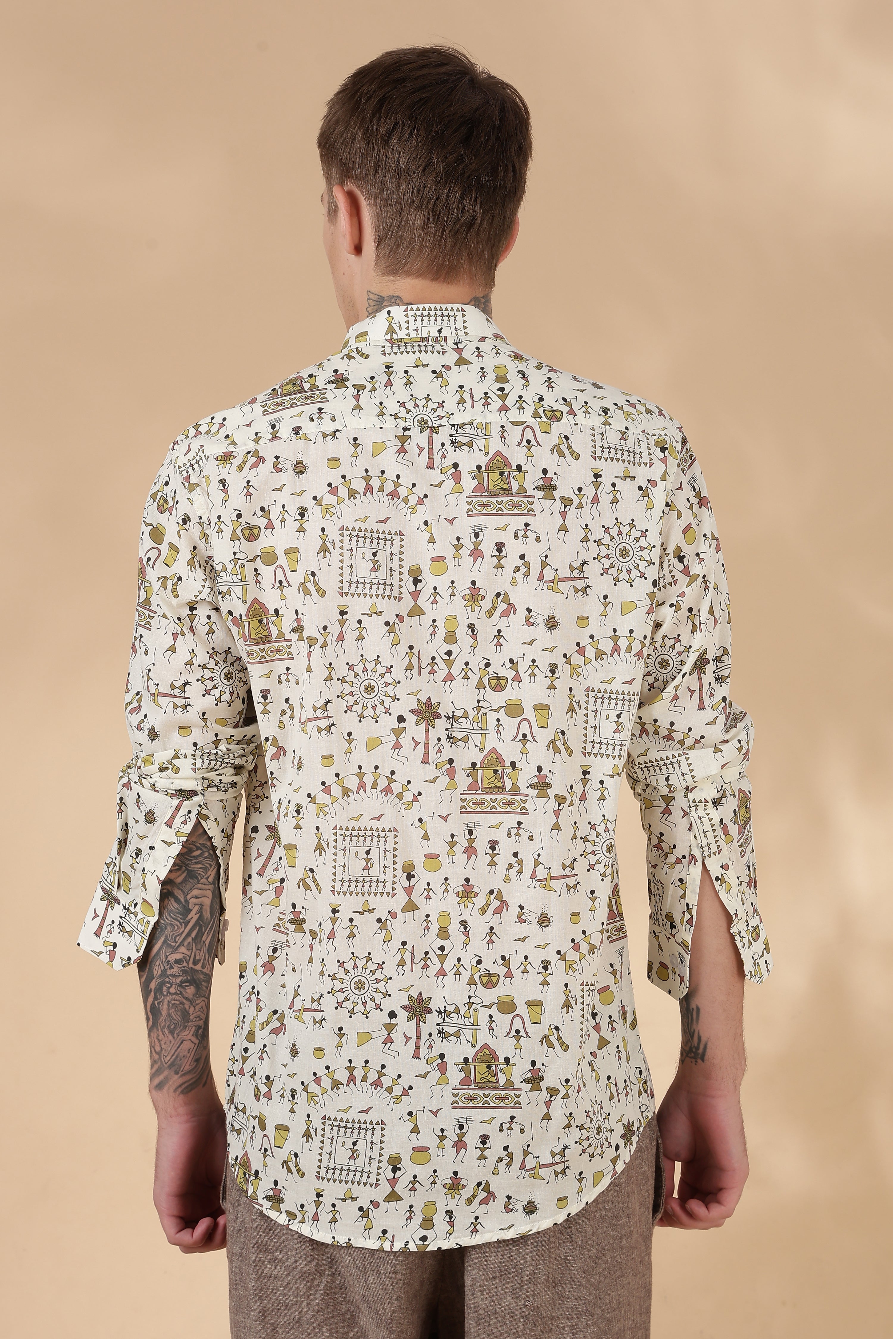Men’s Full Sleeve Printed Cotton Shirt