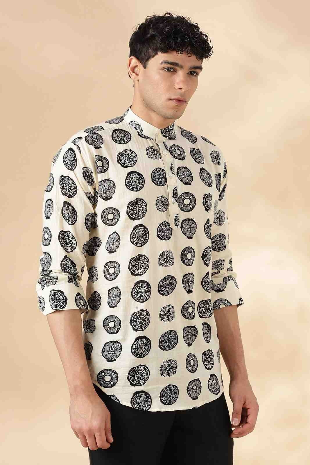 Ethnic Cotton Short Kurta for Men