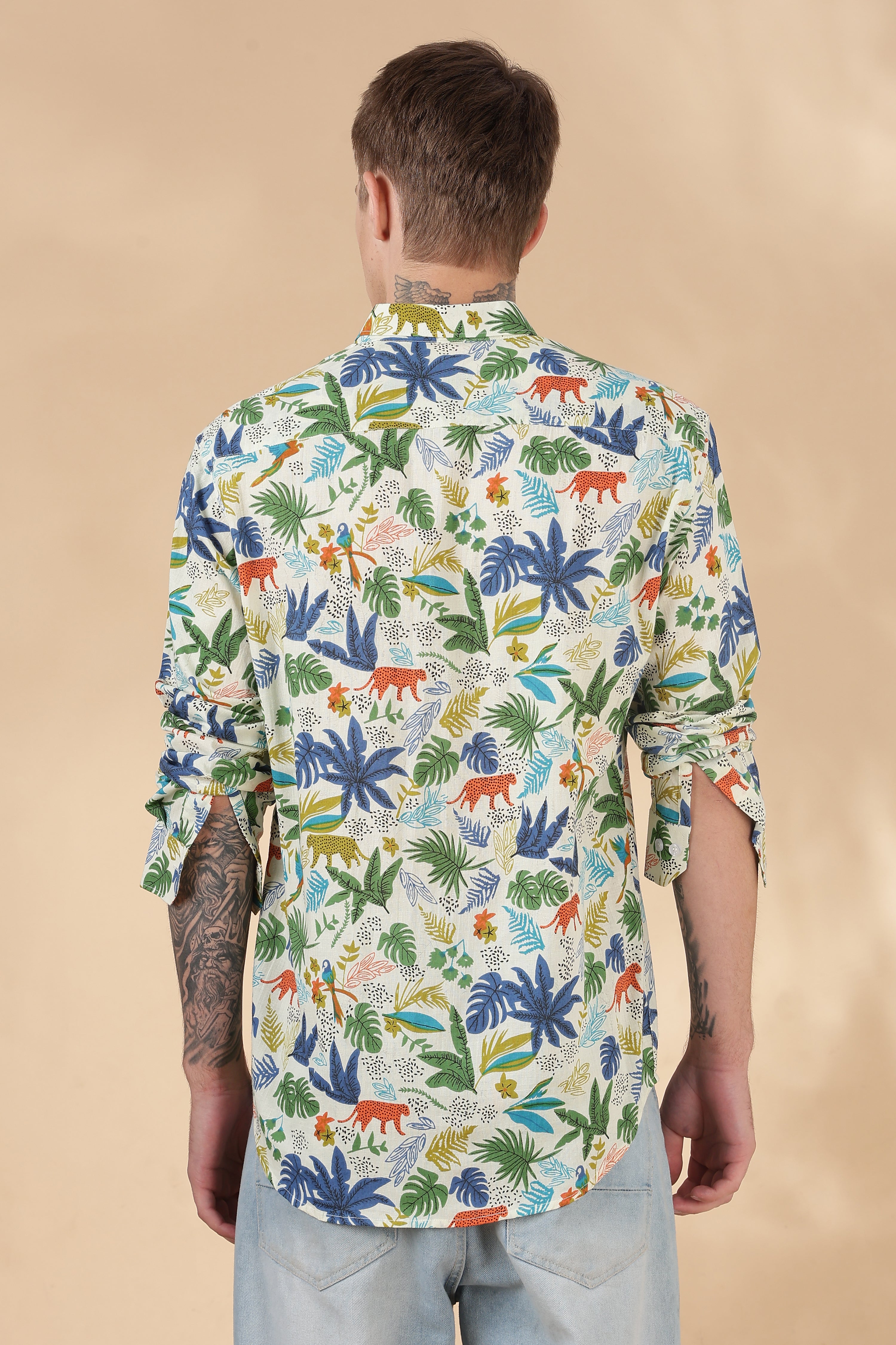 Men’s Full Sleeve Printed Cotton Shirt