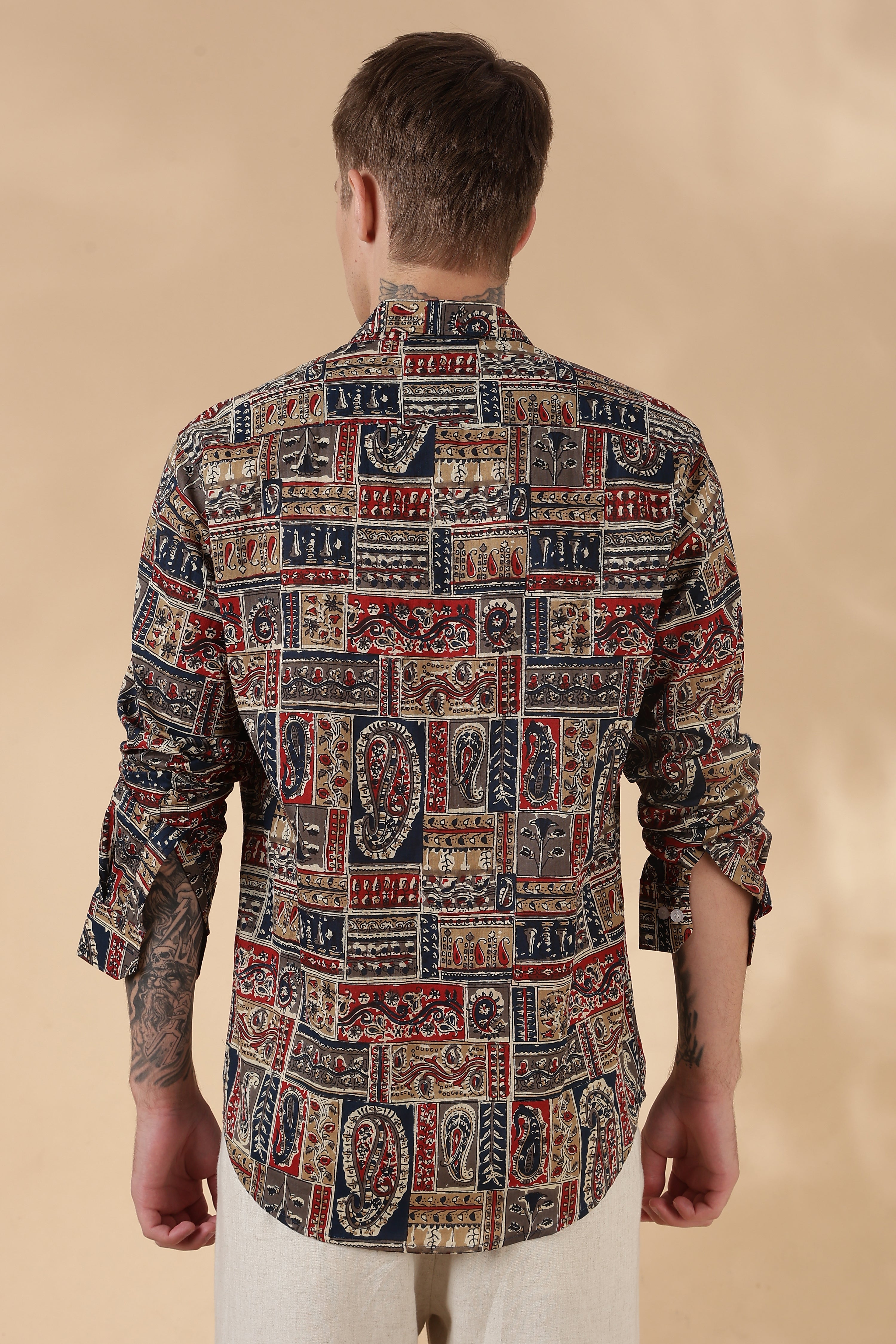 Men’s Full Sleeve Printed Cotton Shirt