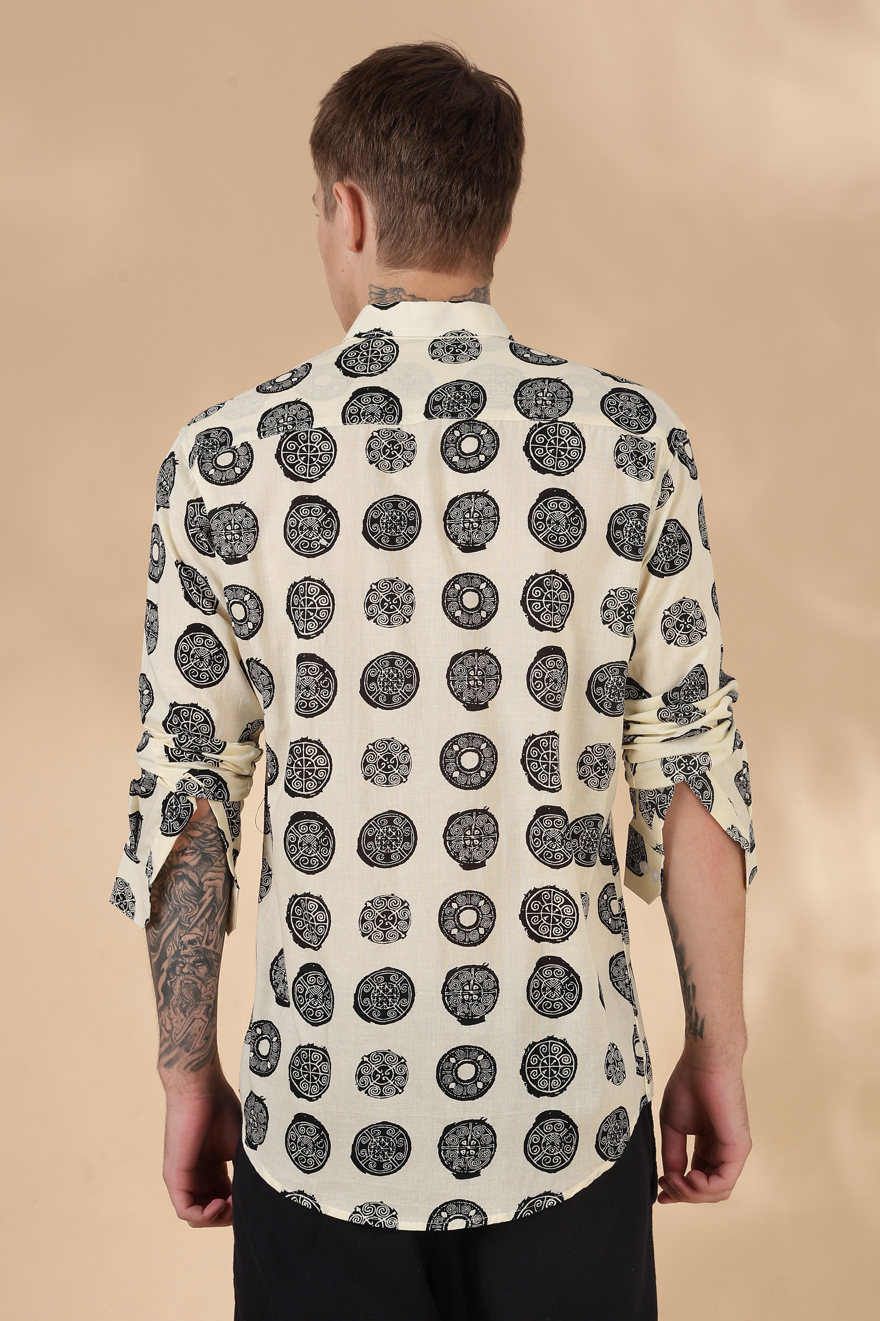 Men’s Full Sleeve Printed Cotton Shirt