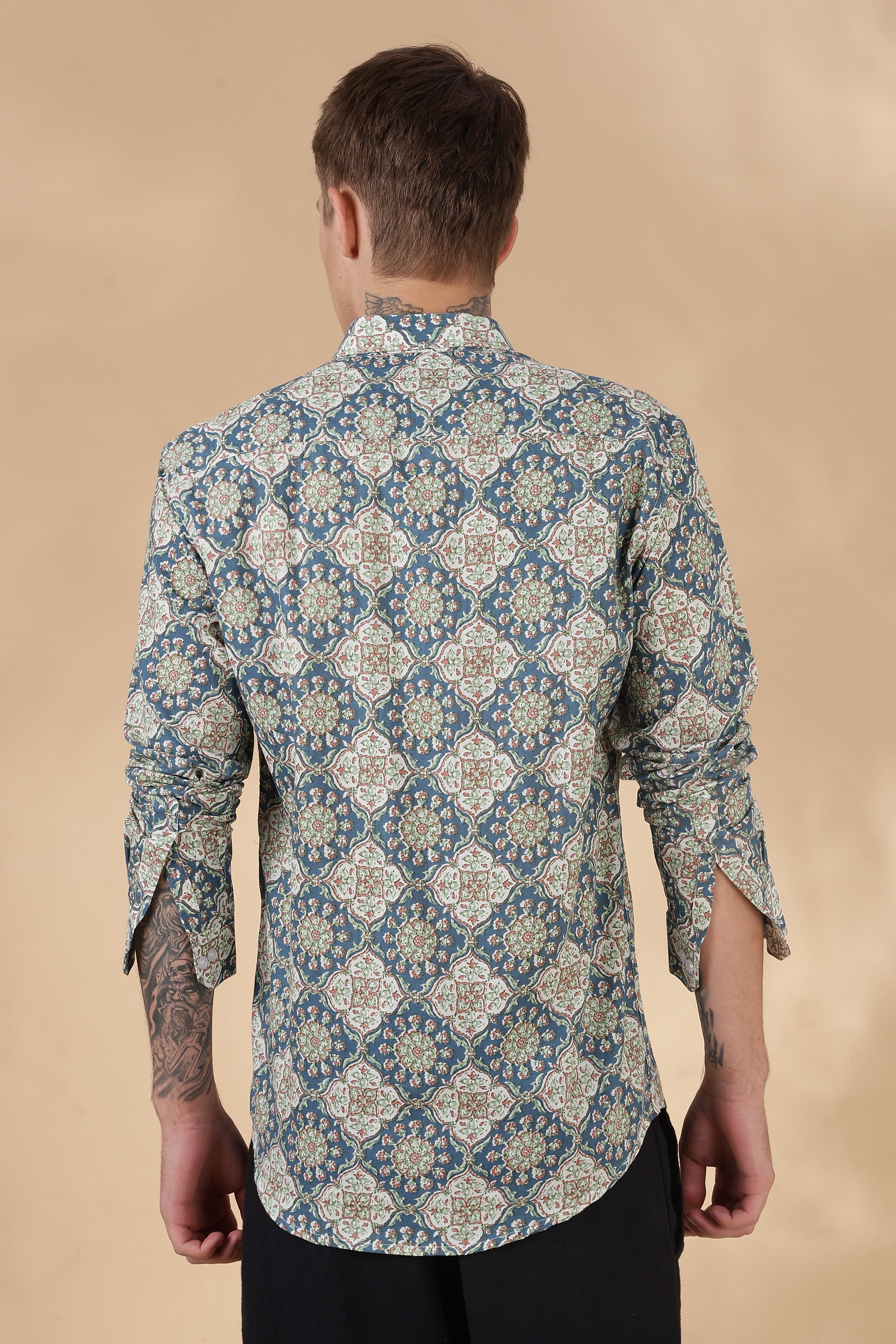 Men’s Full Sleeve Printed Cotton Shirt