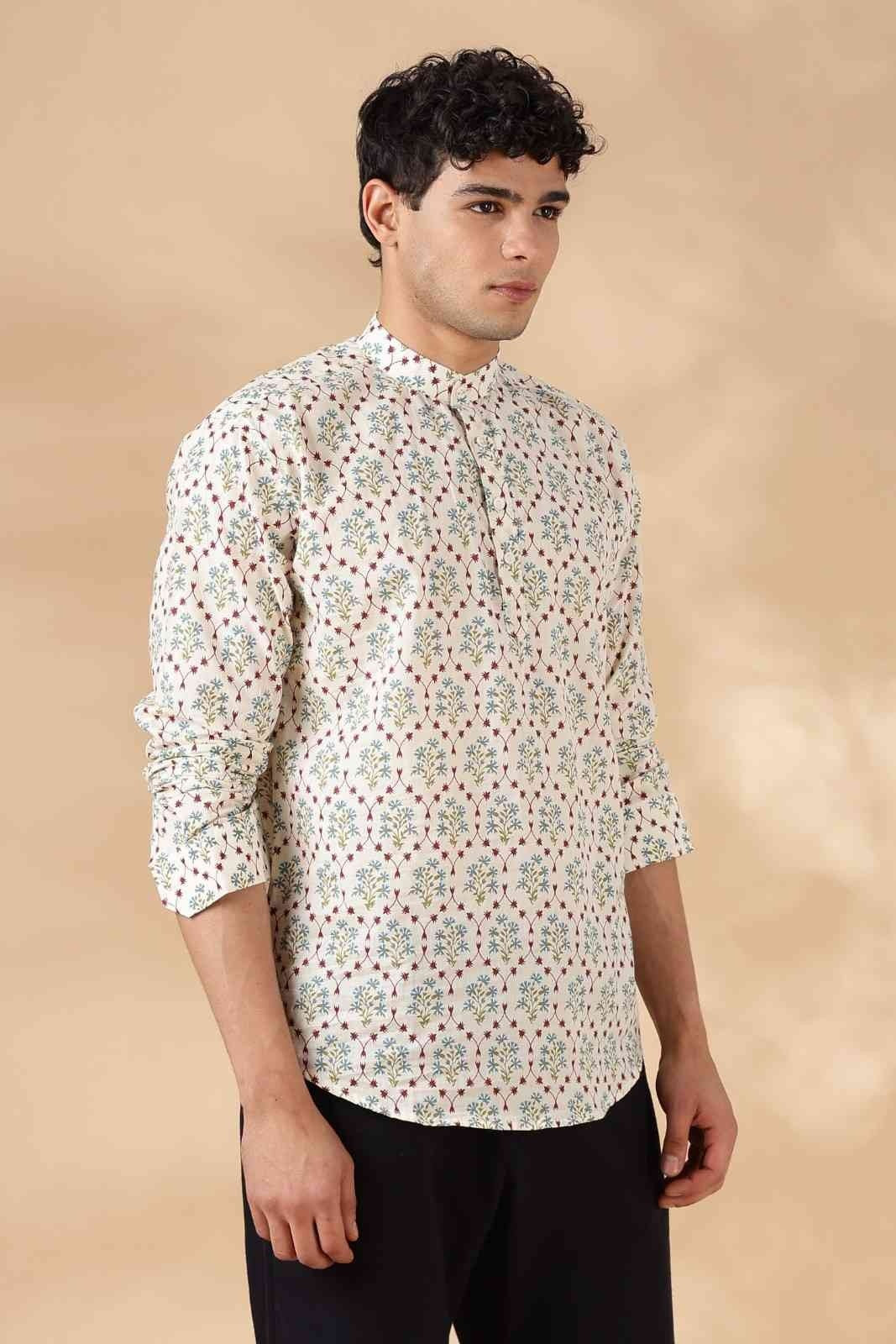 Ethnic Cotton Short Kurta for Men