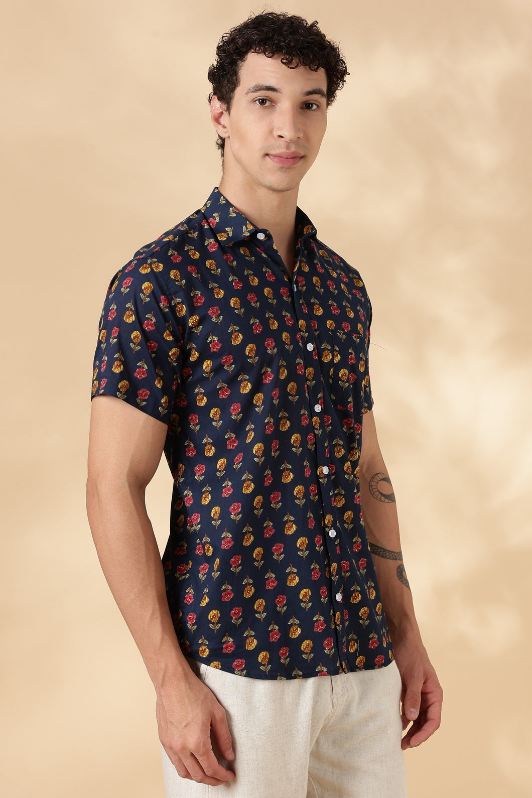 Stylish Printed Half Sleeve Shirt for Men