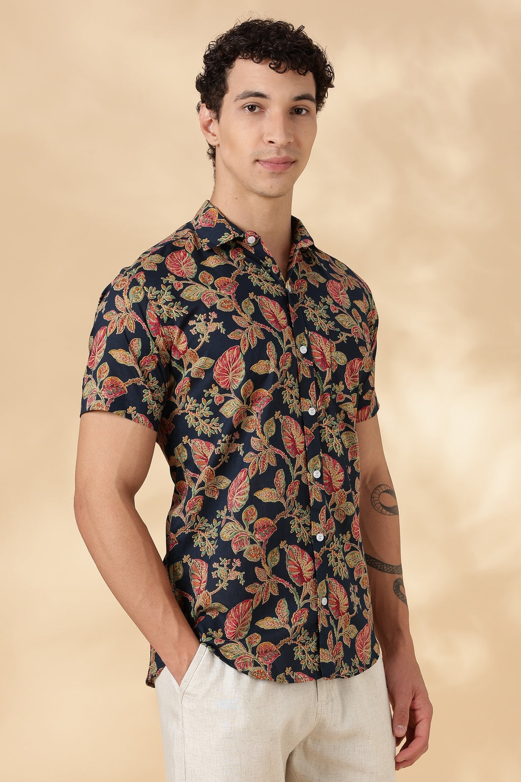Stylish Printed Half Sleeve Shirt for Men