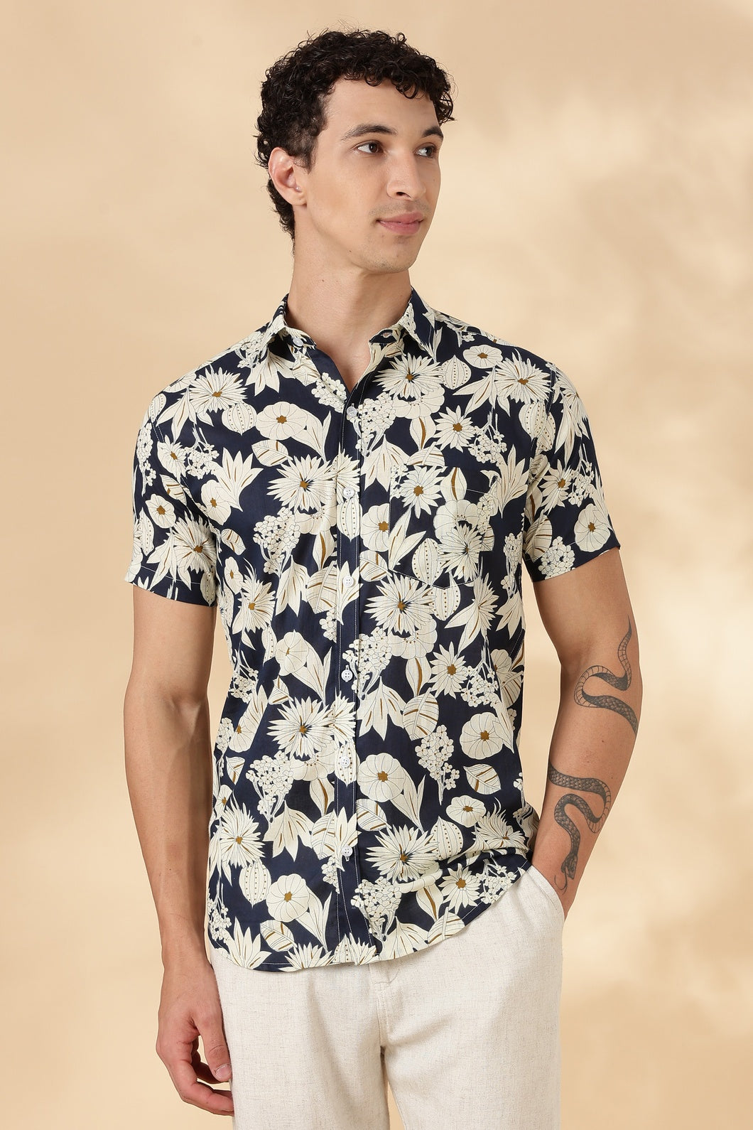 Stylish Printed Half Sleeve Shirt for Men