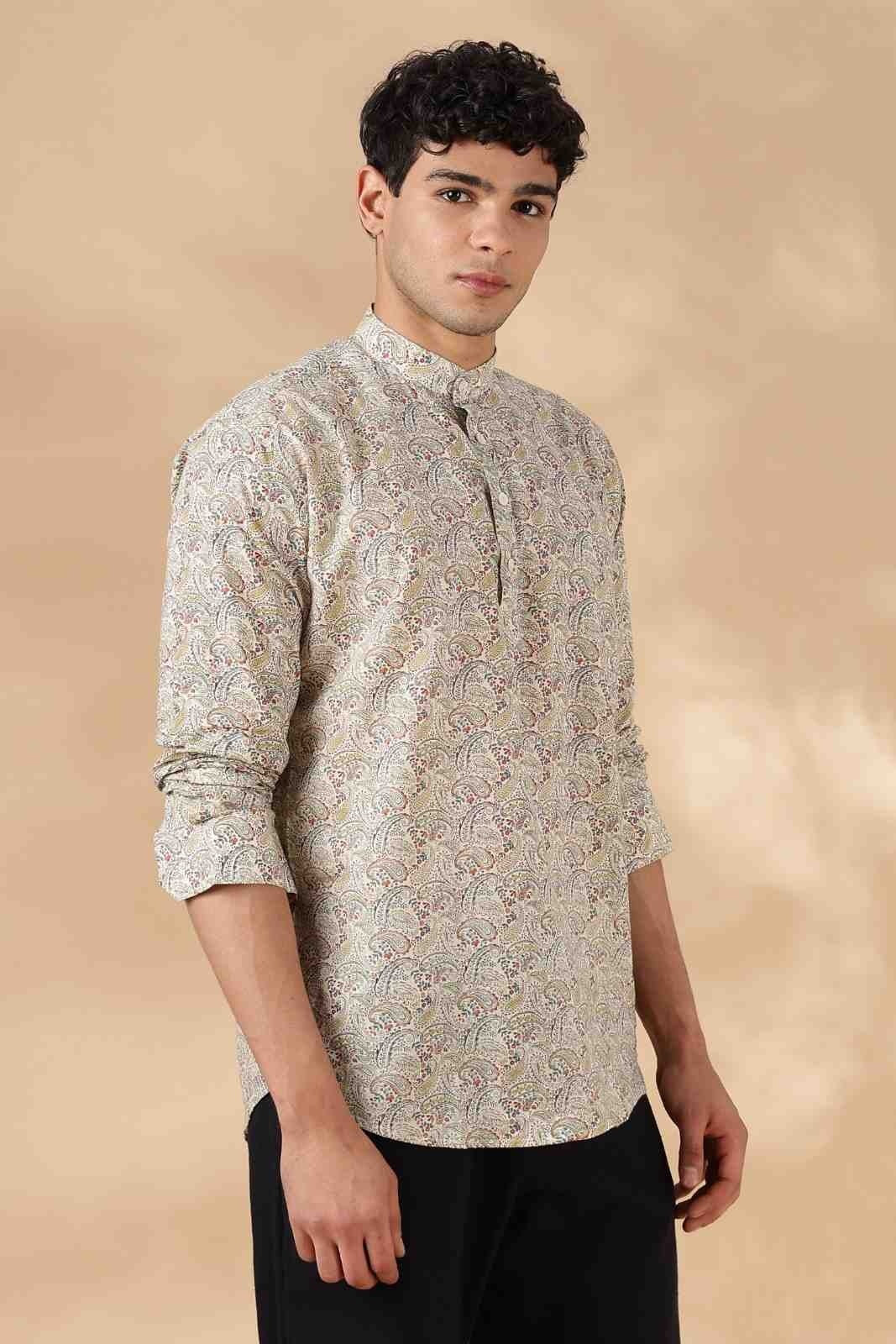 Ethnic Cotton Short Kurta for Men
