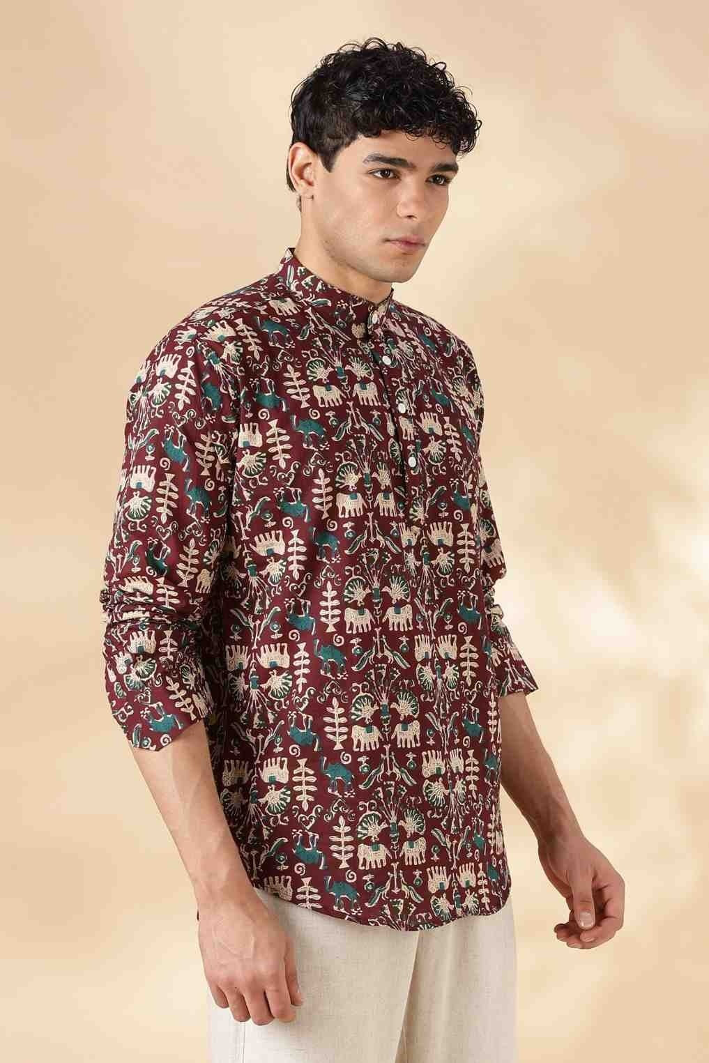Ethnic Cotton Short Kurta for Men