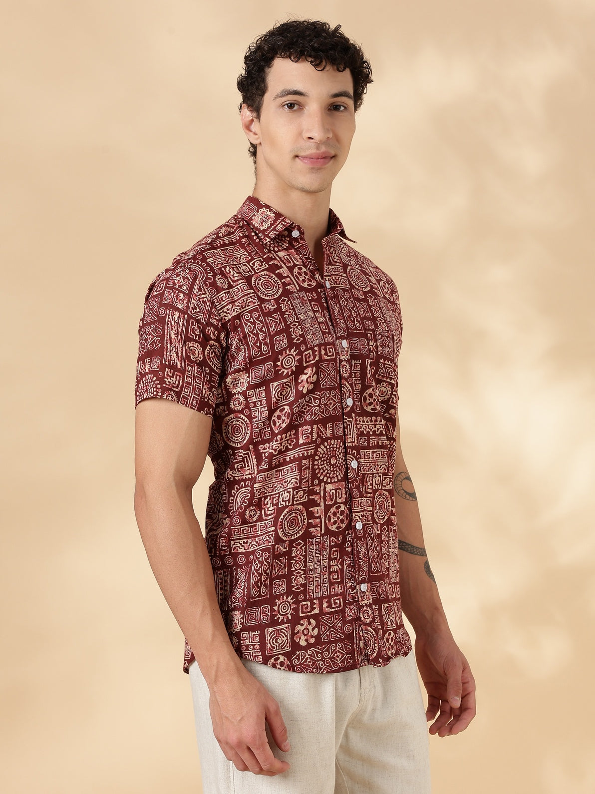 Stylish Printed Half Sleeve Shirt for Men