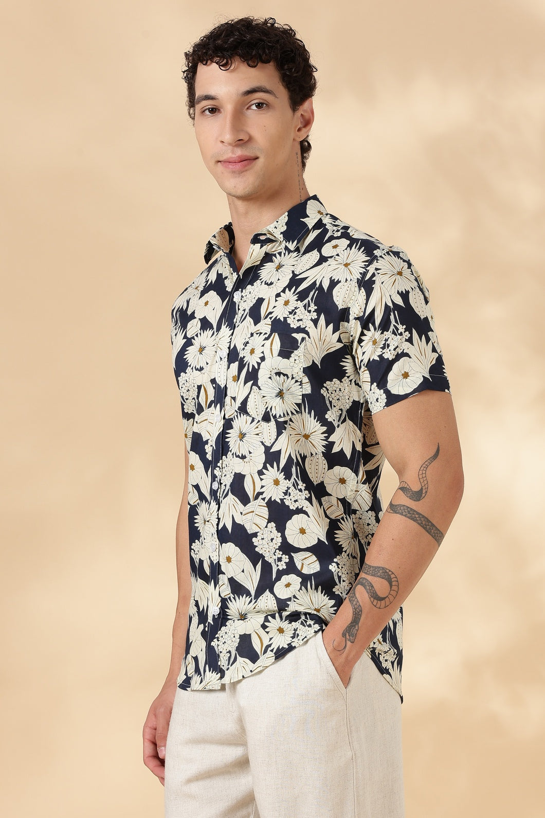 Stylish Printed Half Sleeve Shirt for Men