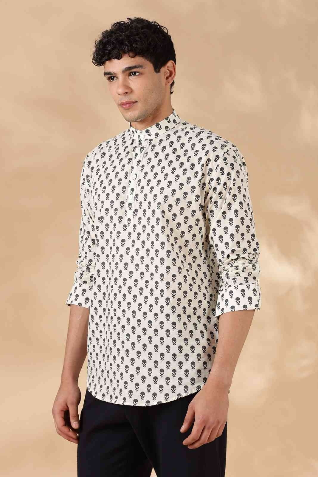 Ethnic Cotton Short Kurta for Men