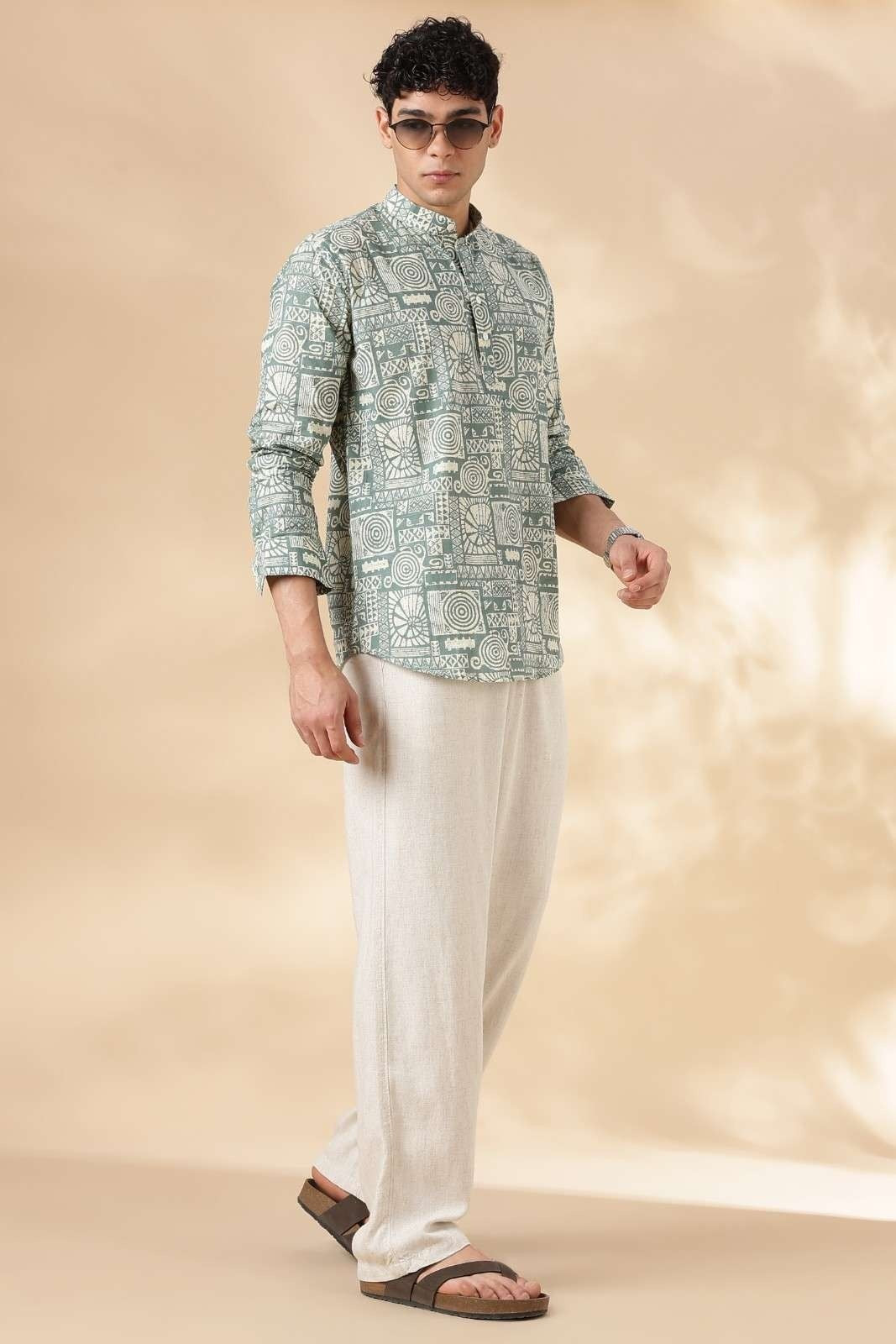 Ethnic Cotton Short Kurta for Men