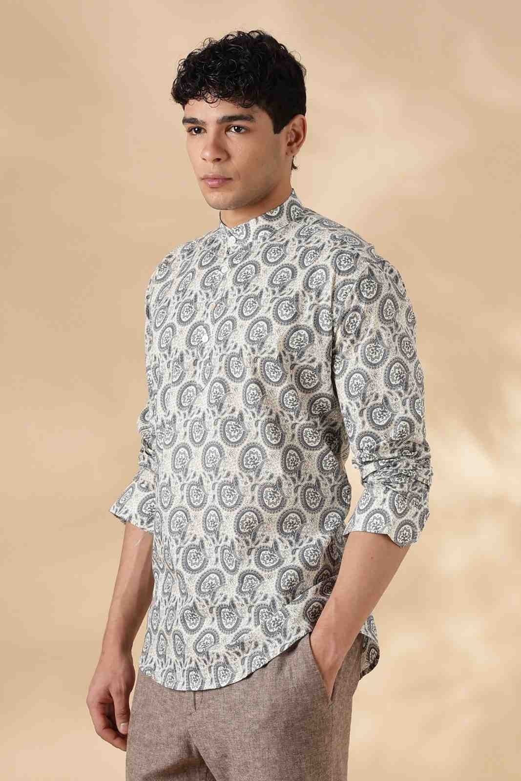 Ethnic Cotton Short Kurta for Men