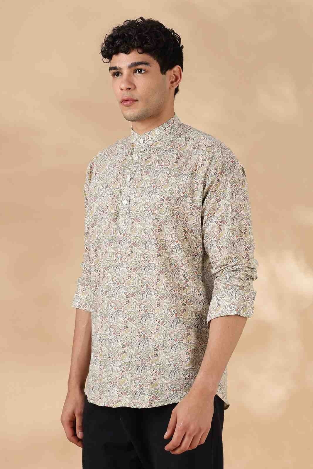 Ethnic Cotton Short Kurta for Men