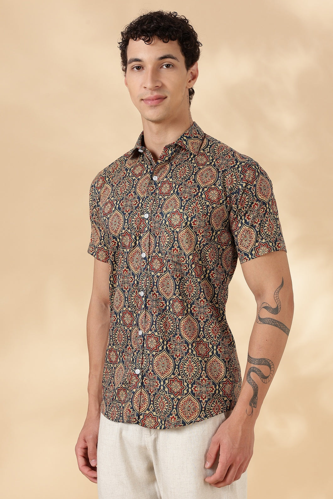 Stylish Printed Half Sleeve Shirt for Men