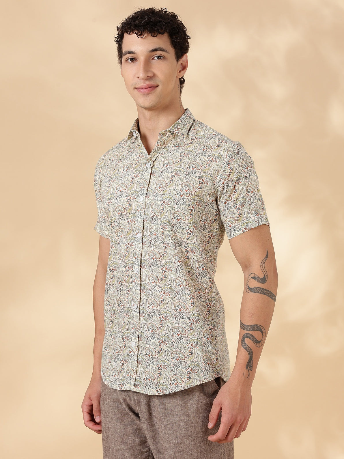 Stylish Printed Half Sleeve Shirt for Men