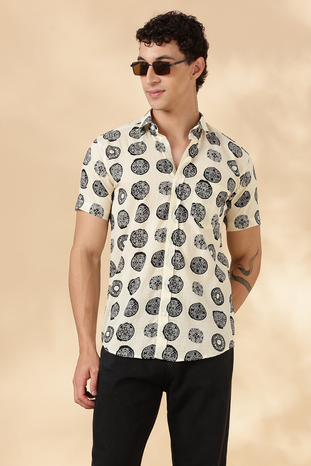 Stylish Printed Half Sleeve Shirt for Men
