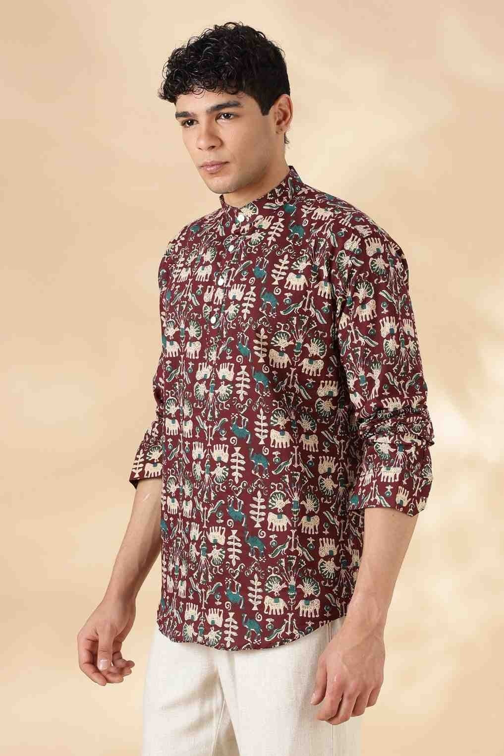 Ethnic Cotton Short Kurta for Men