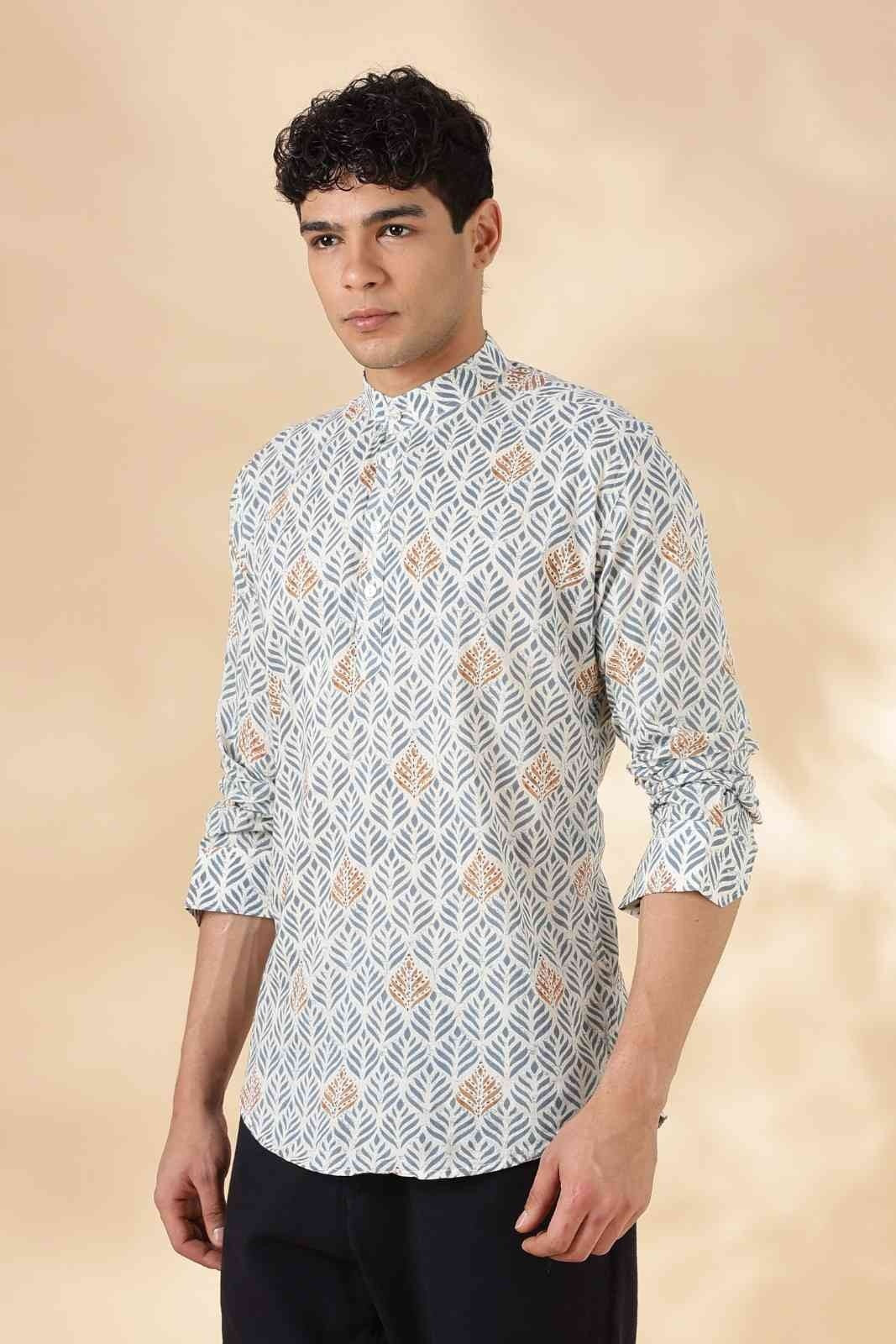 Ethnic Cotton Short Kurta for Men