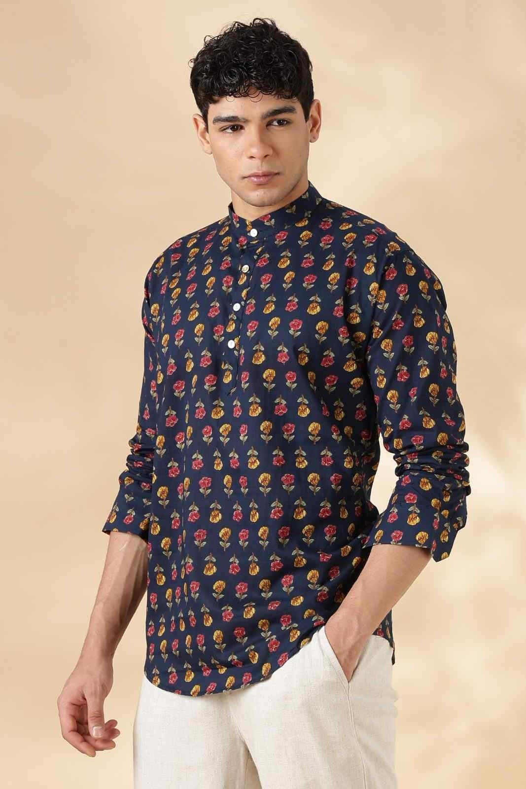 Ethnic Cotton Short Kurta for Men