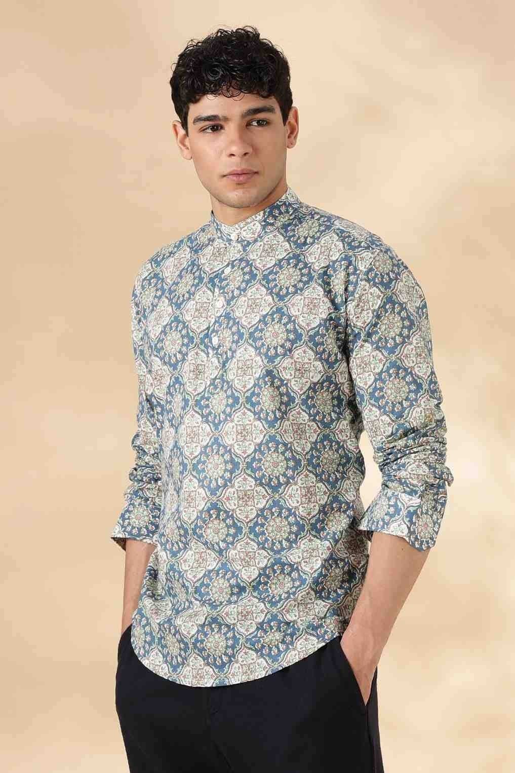 Ethnic Cotton Short Kurta for Men