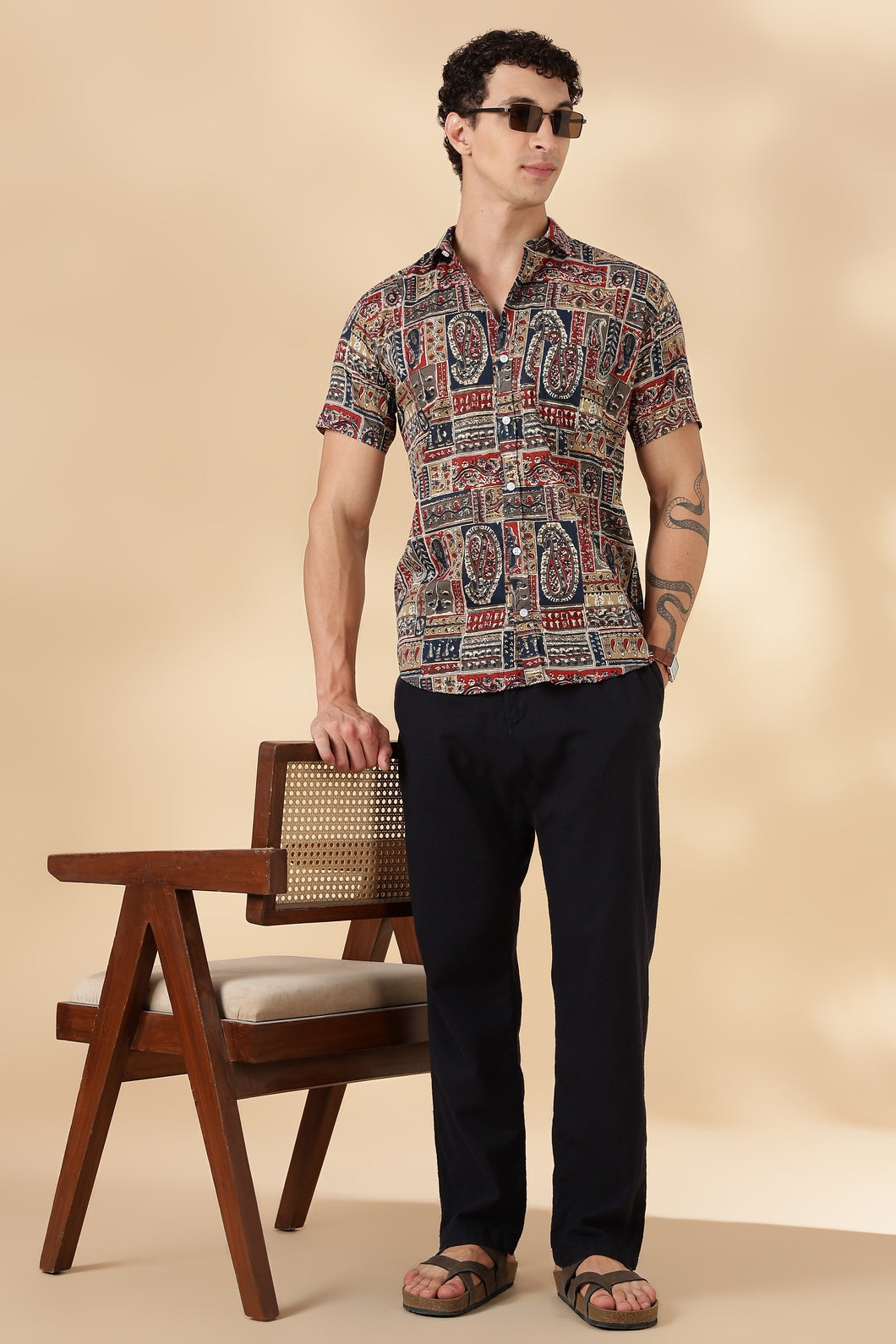 Stylish Printed Half Sleeve Shirt for Men