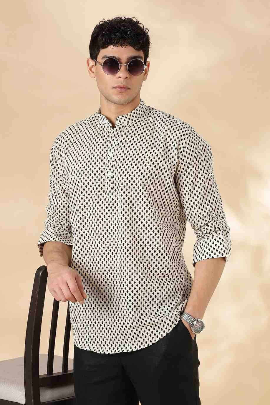 Ethnic Cotton Short Kurta for Men