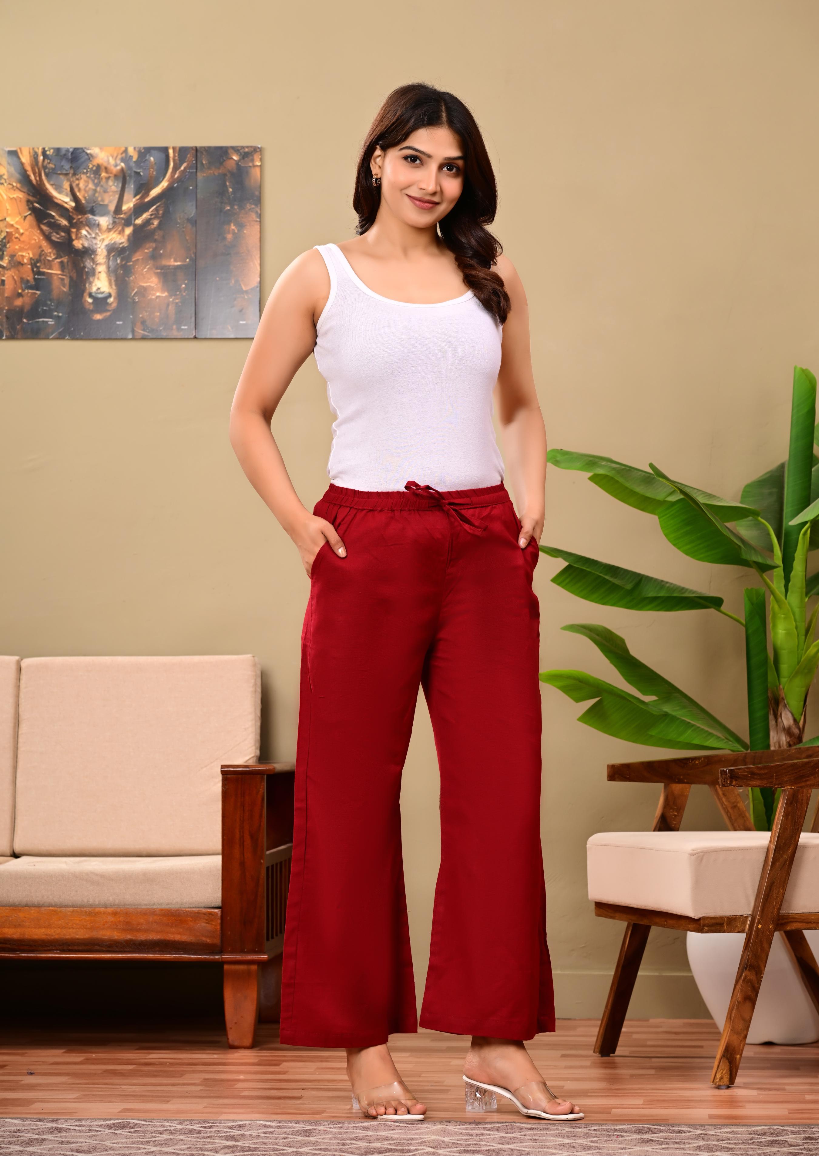 Women Relaxed Fit Palazzo Bottoms