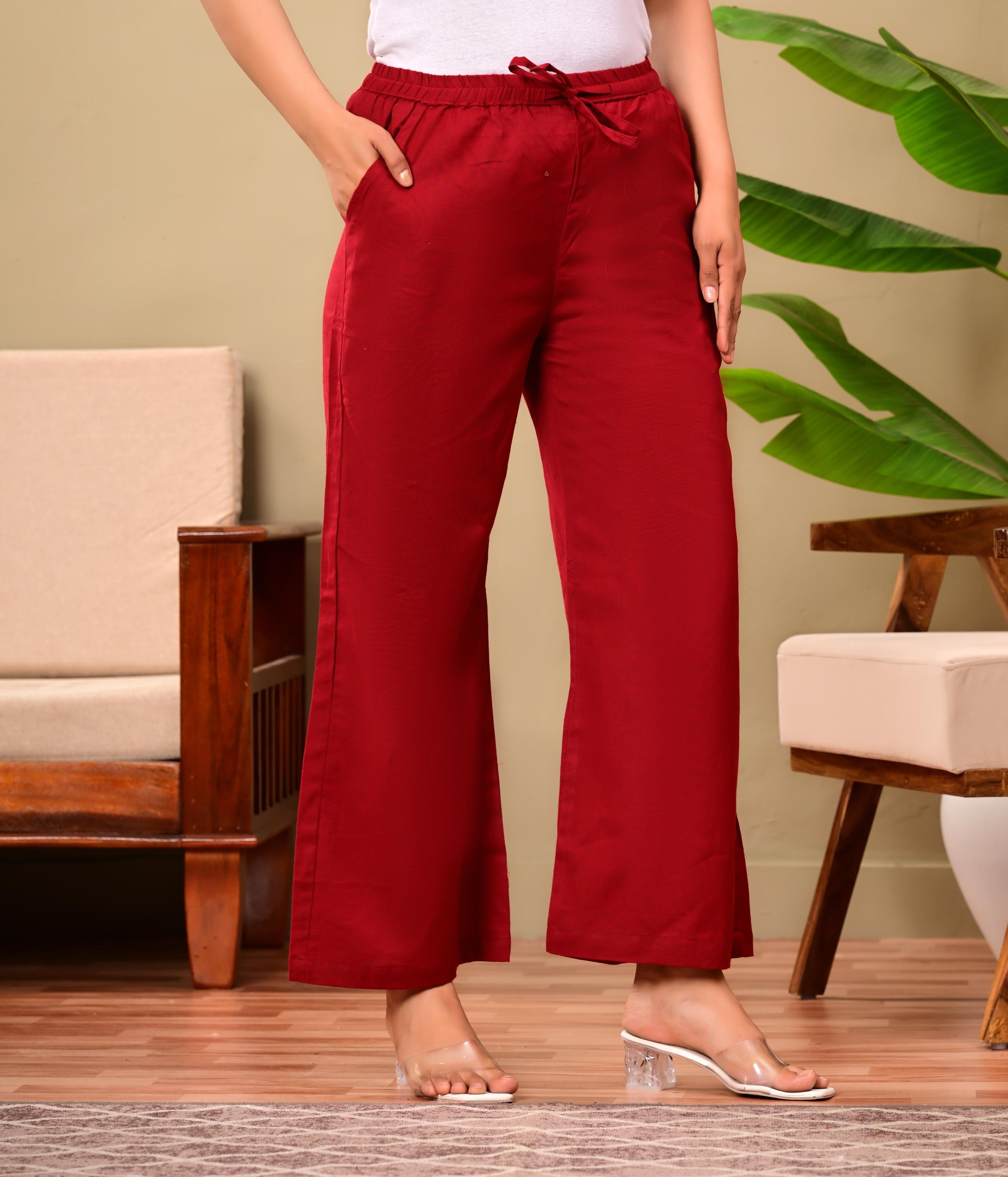 Women Relaxed Fit Palazzo Bottoms
