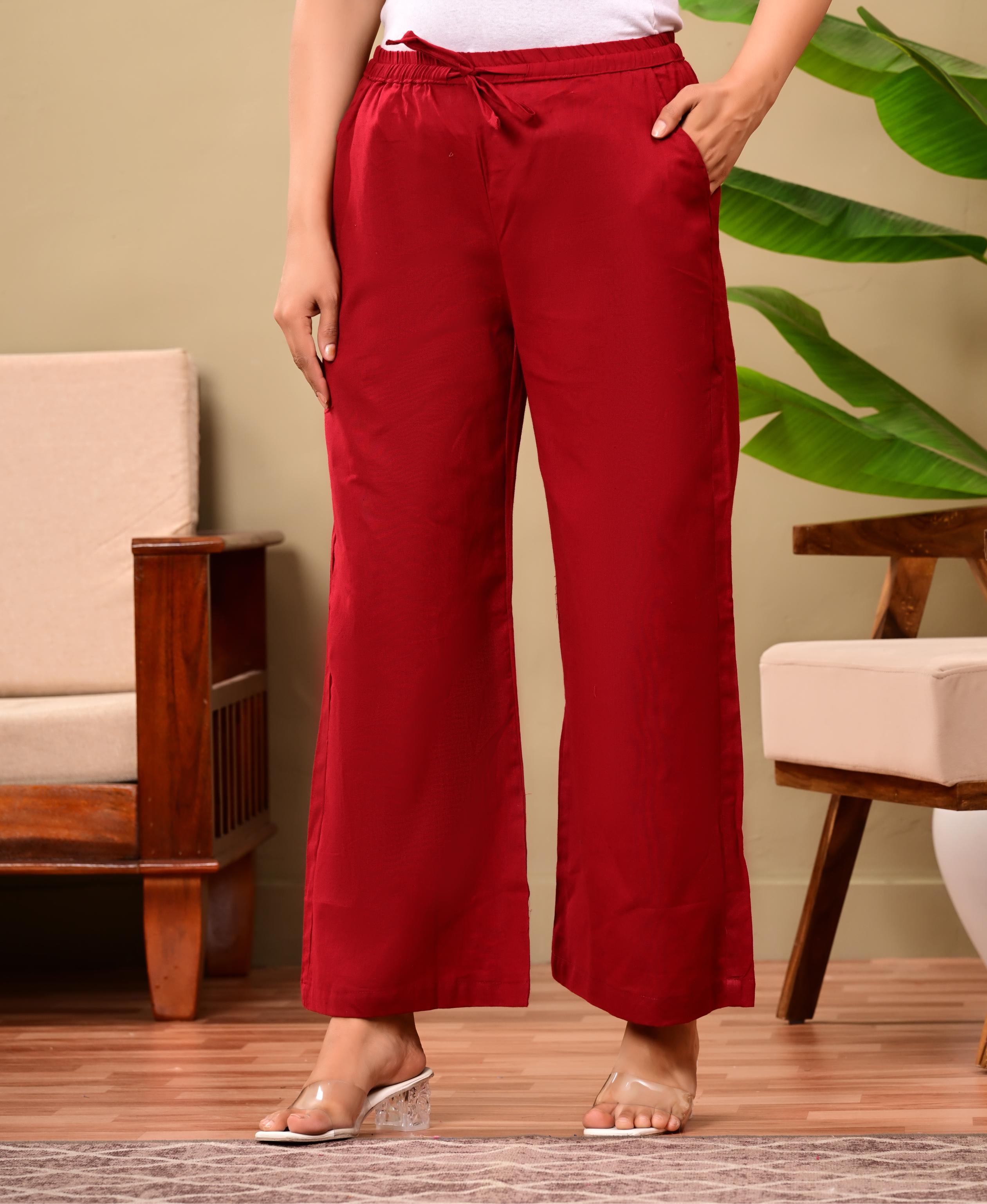 Women Relaxed Fit Palazzo Bottoms