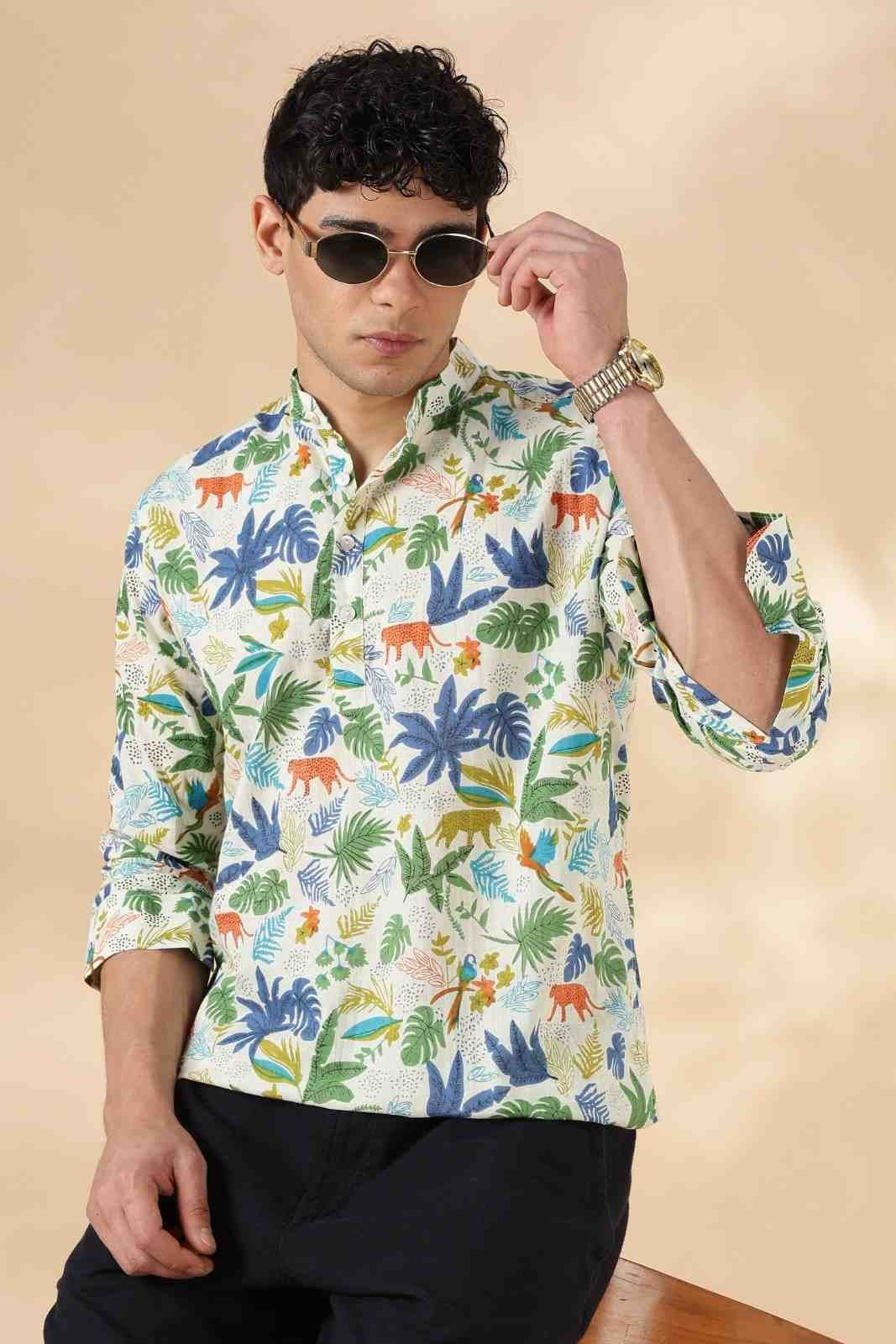 Ethnic Cotton Short Kurta for Men