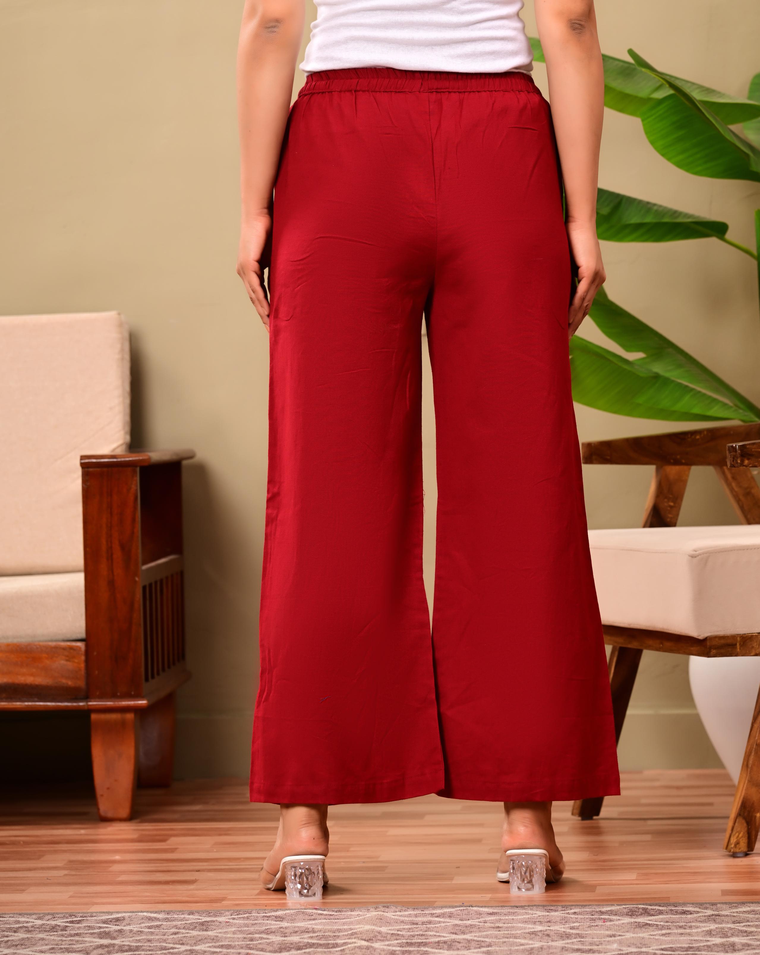 Women Relaxed Fit Palazzo Bottoms