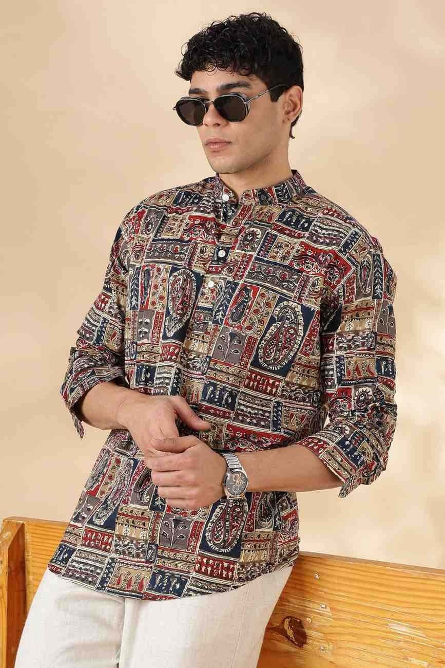 Ethnic Cotton Short Kurta for Men