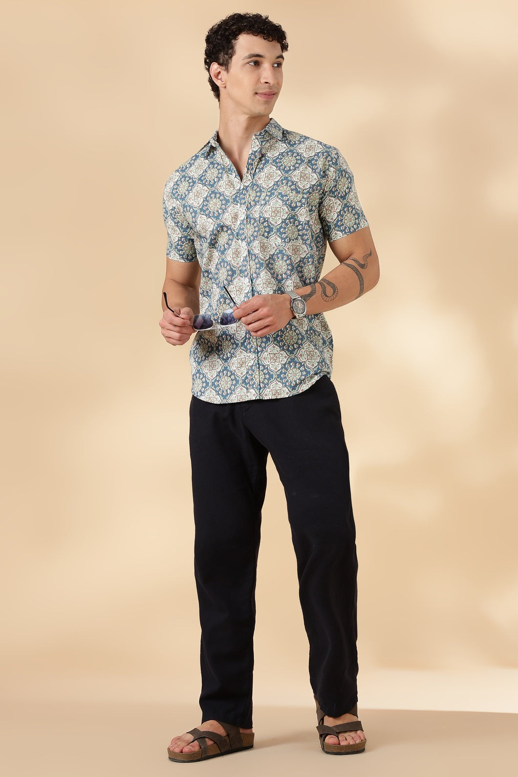 Stylish Printed Half Sleeve Shirt for Men