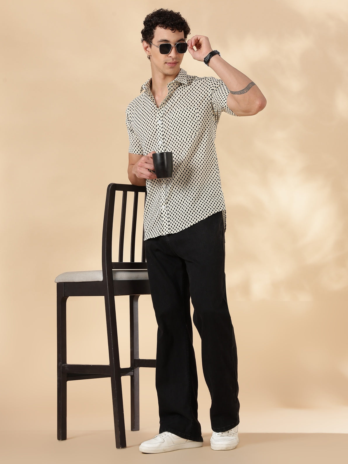 Stylish Printed Half Sleeve Shirt for Men