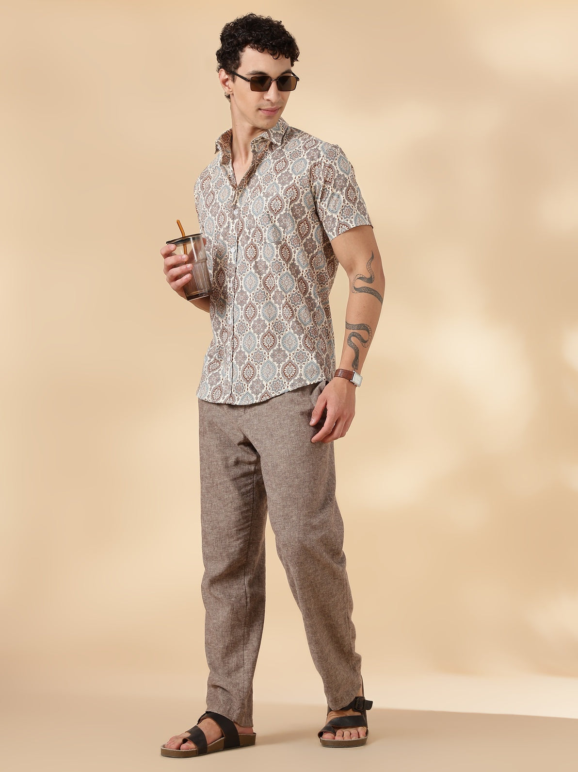 Stylish Printed Half Sleeve Shirt for Men