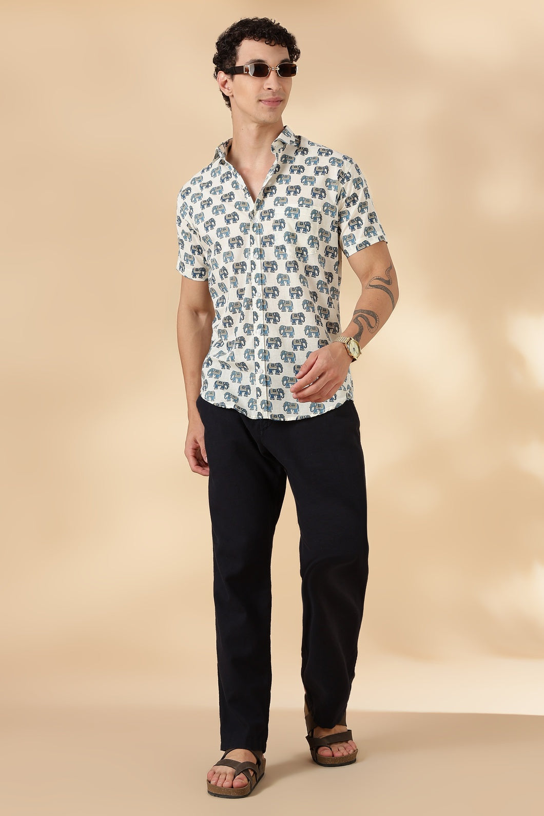 Stylish Printed Half Sleeve Shirt for Men