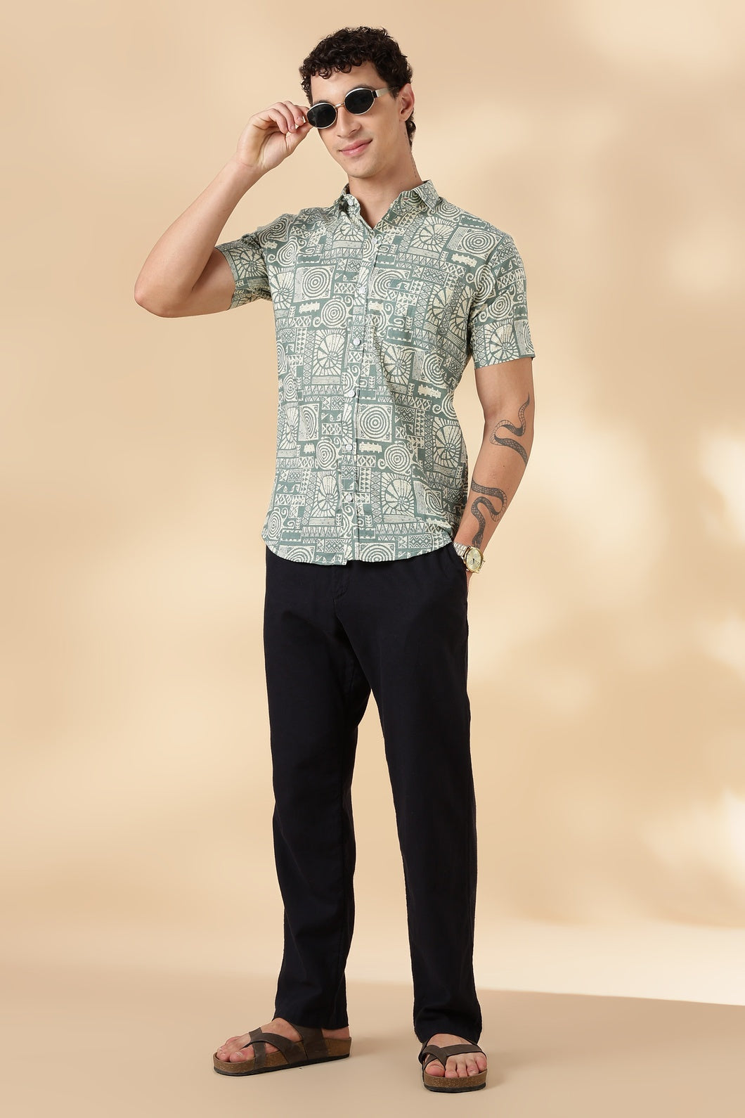 Stylish Printed Half Sleeve Shirt for Men