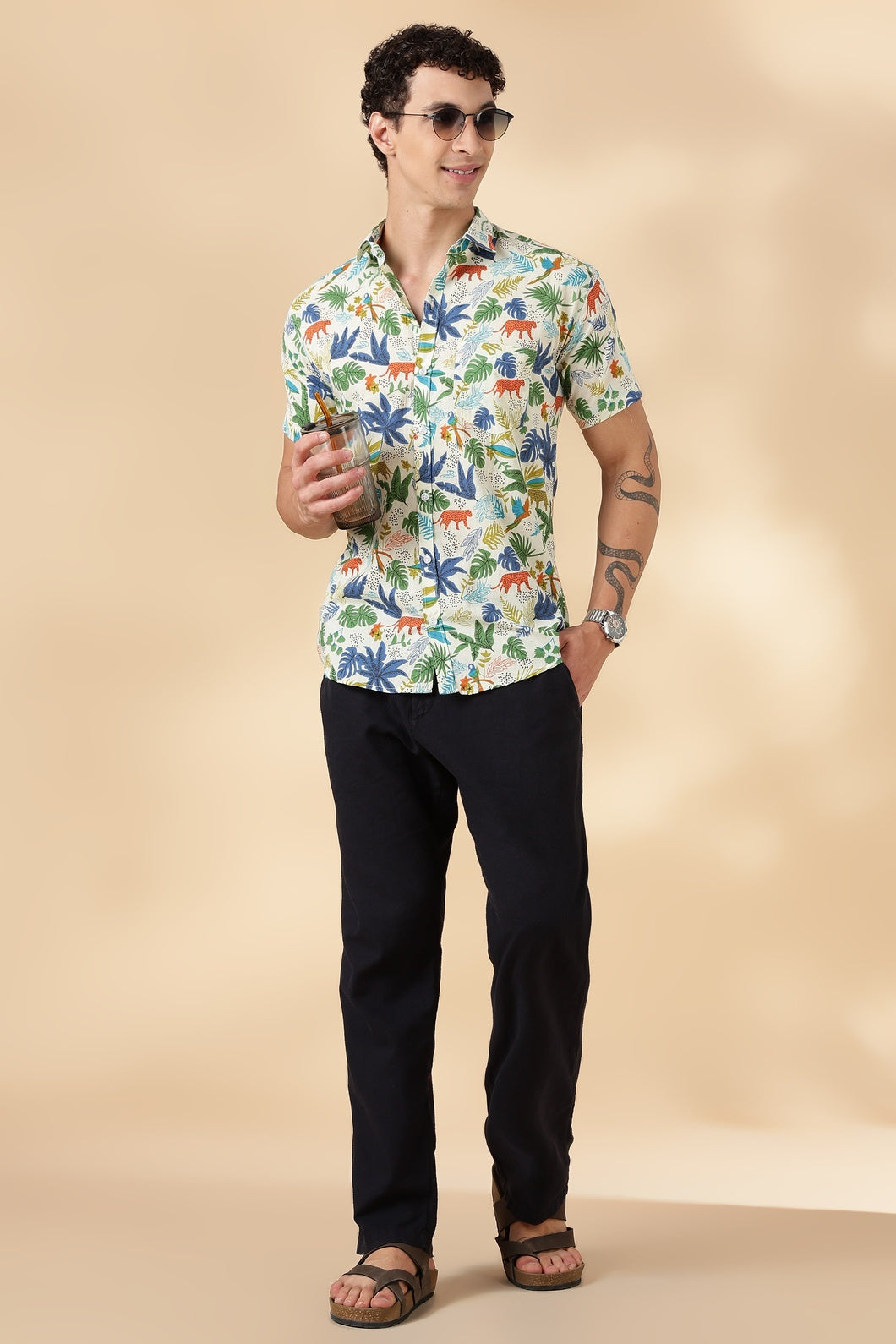 Stylish Printed Half Sleeve Shirt for Men