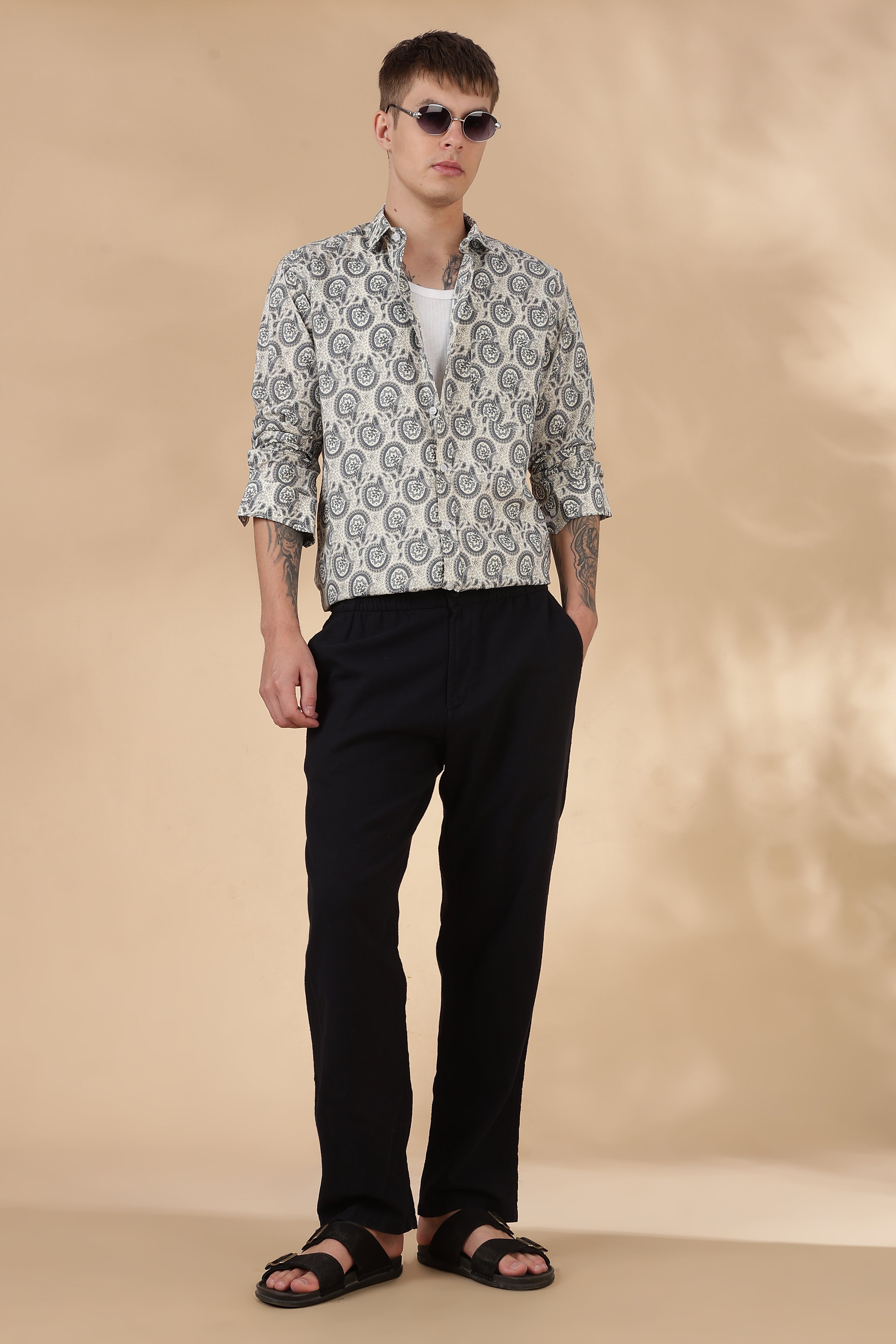 Men’s Full Sleeve Printed Cotton Shirt